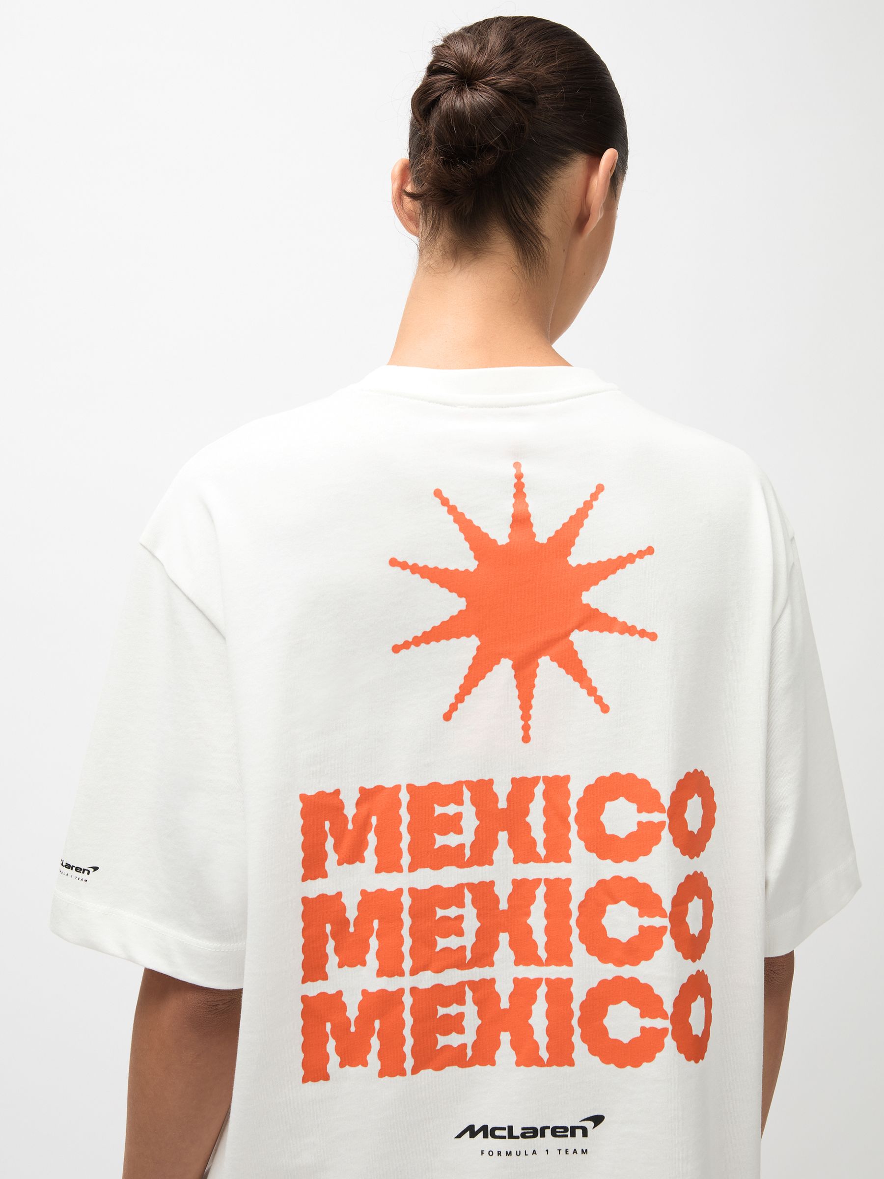 McLaren F1 Team Mexico City T-Shirt Unisex Fit in White