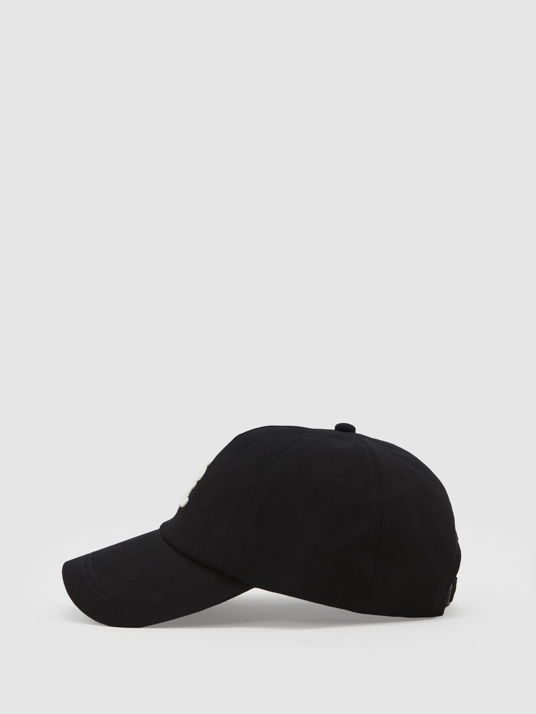 Monogram Embroidered Baseball Cap in Black