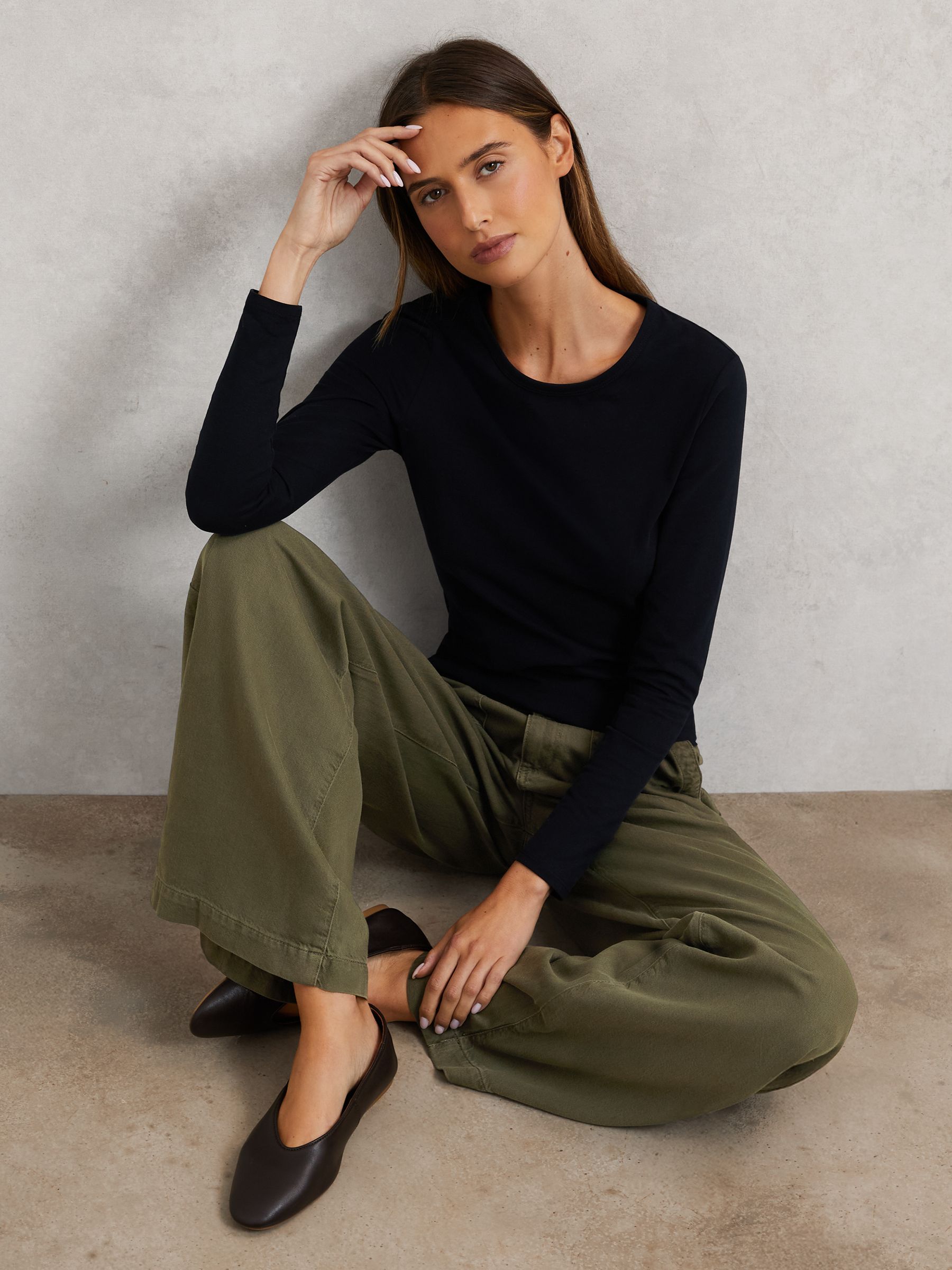 Paige Rumi Pant Jeans in Khaki Green