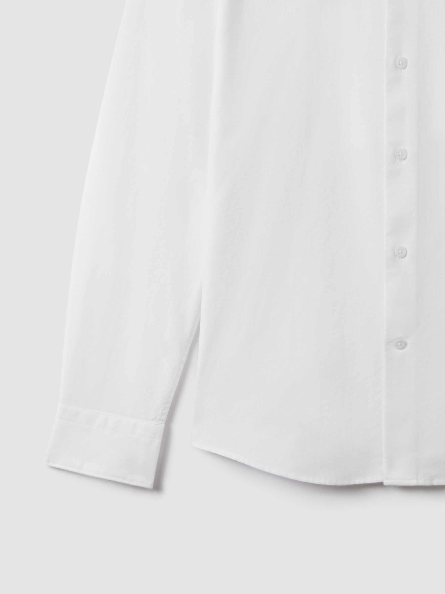Slim-Fit Button-Down Collar Cotton Oxford Shirt in White