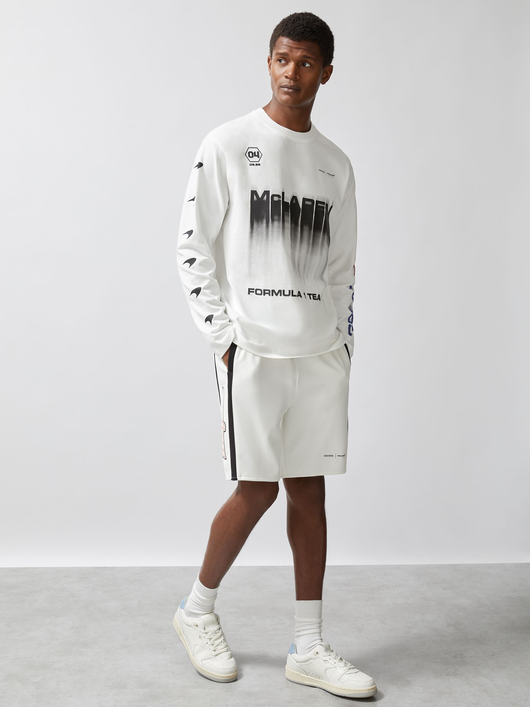 McLaren F1 Team British GP T-Shirt Unisex Fit in White