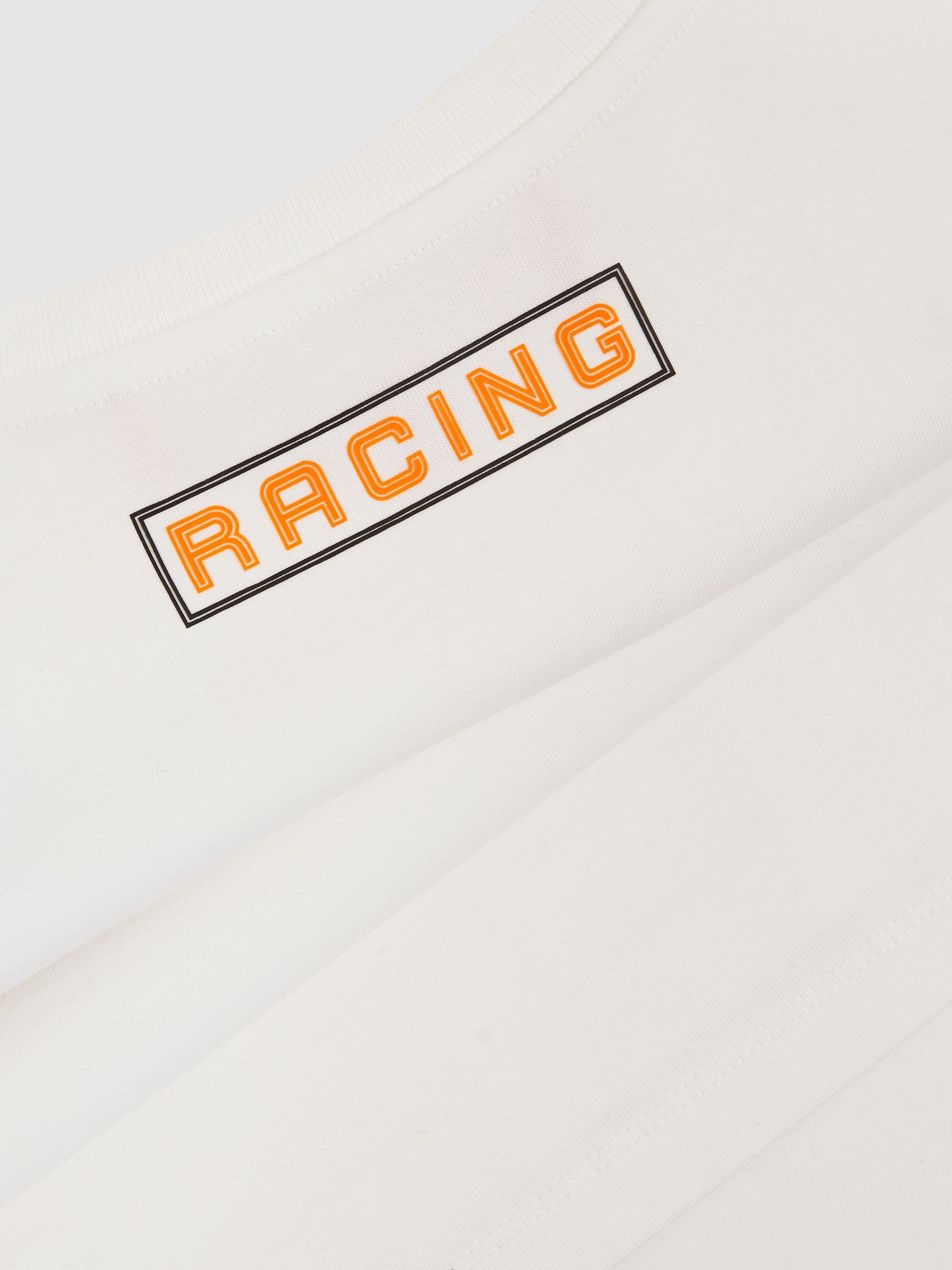 McLaren F1 Team Cotton Logo T-Shirt Unisex Fit in White