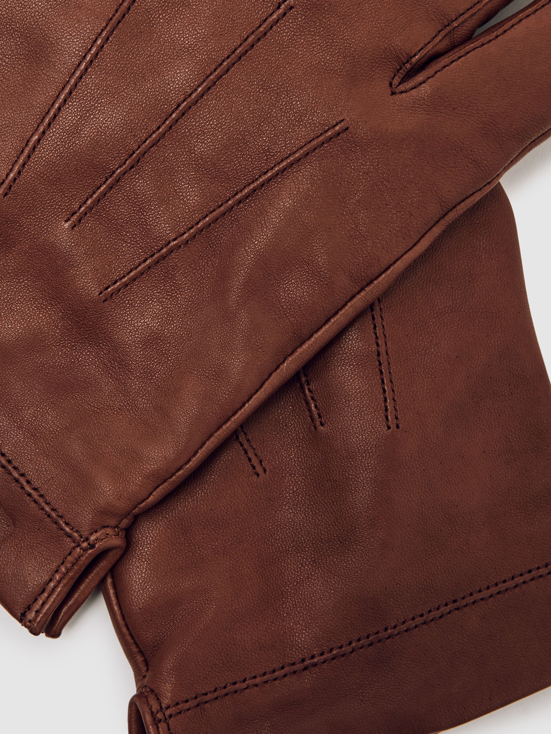 Nappa Leather Gloves in Cognac