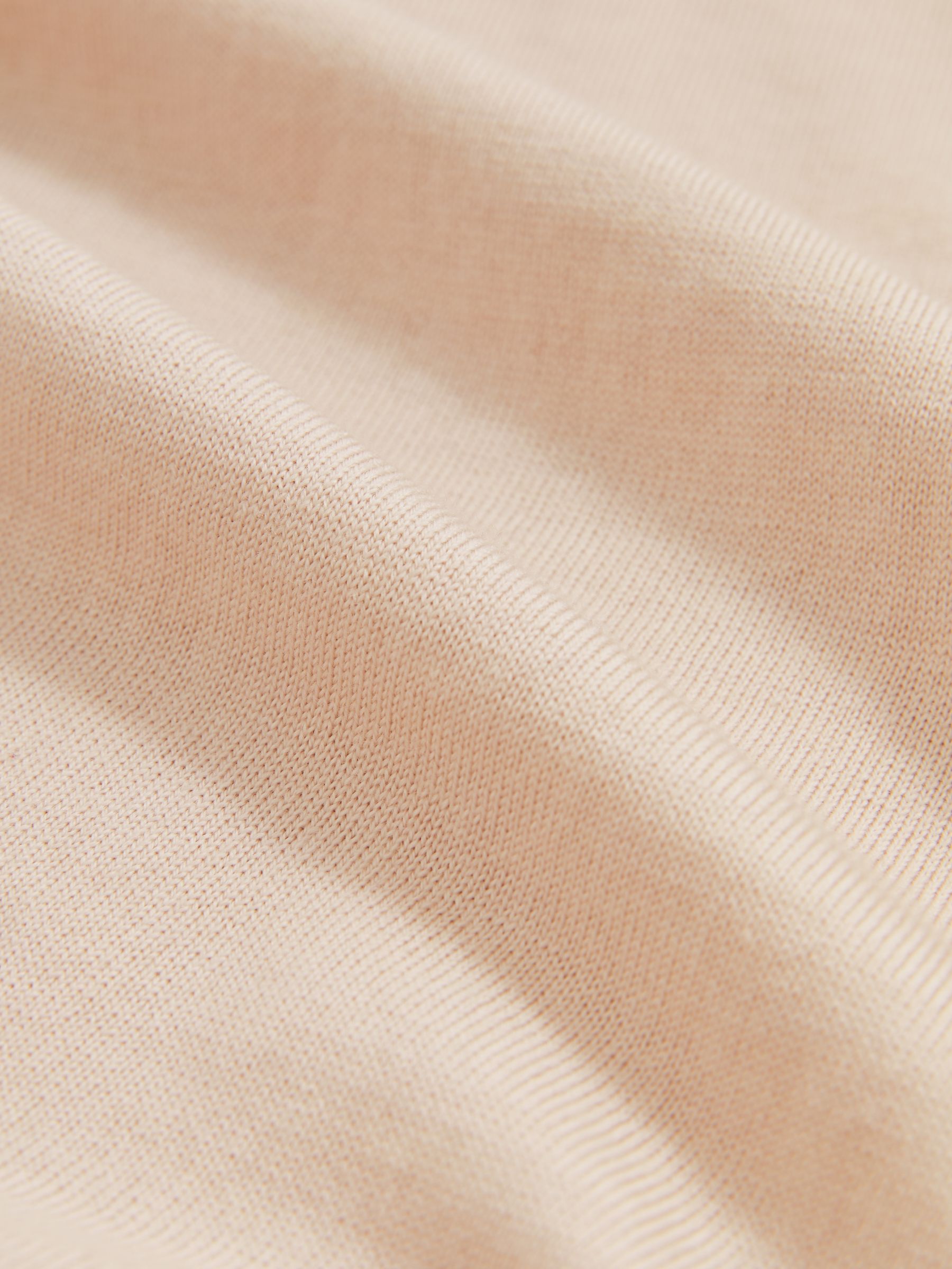 Merino-Wool Crew-Neck Jumper in Beige