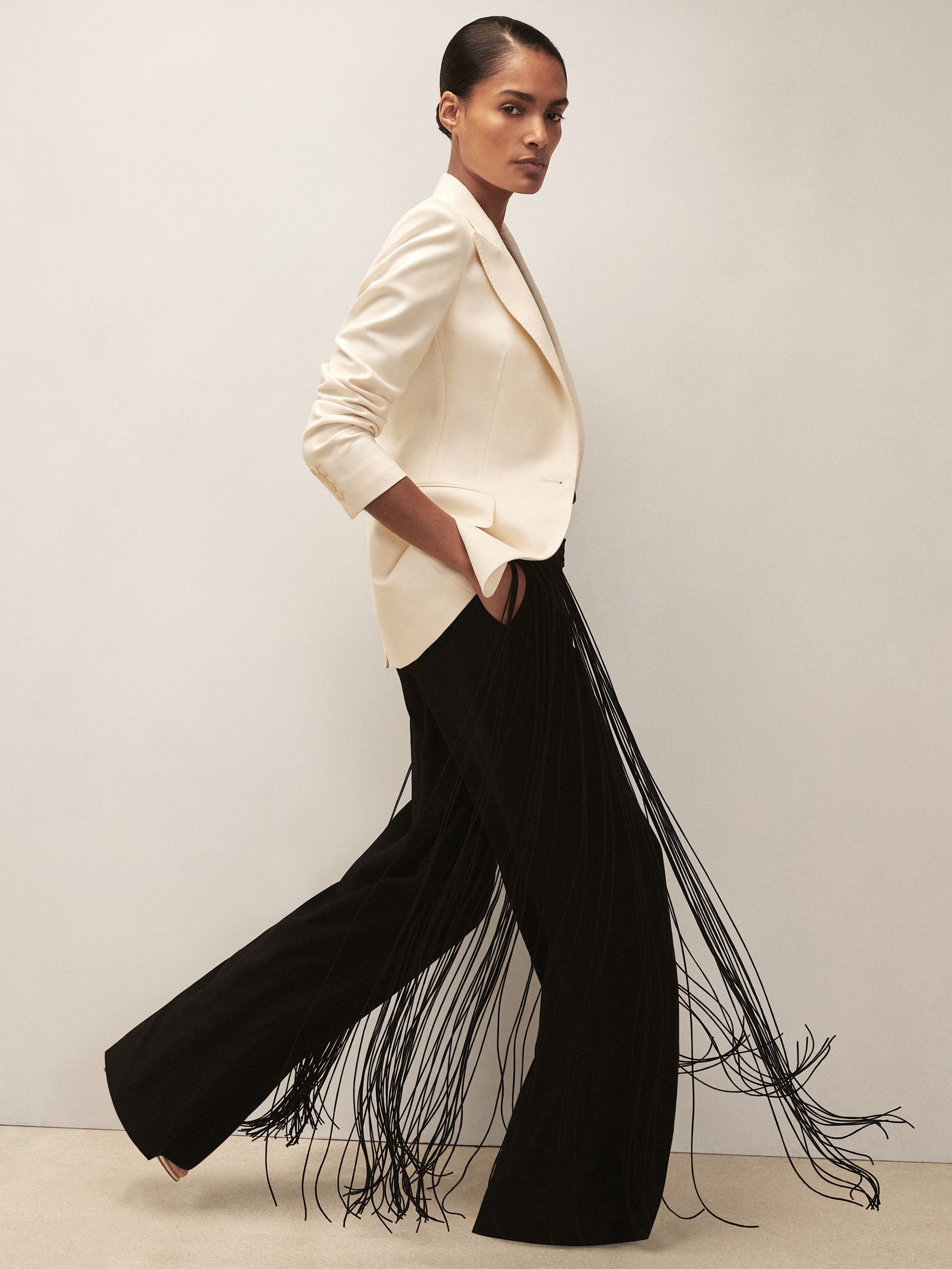 Reiss | Royal Ballet Tassel Trousers in Black