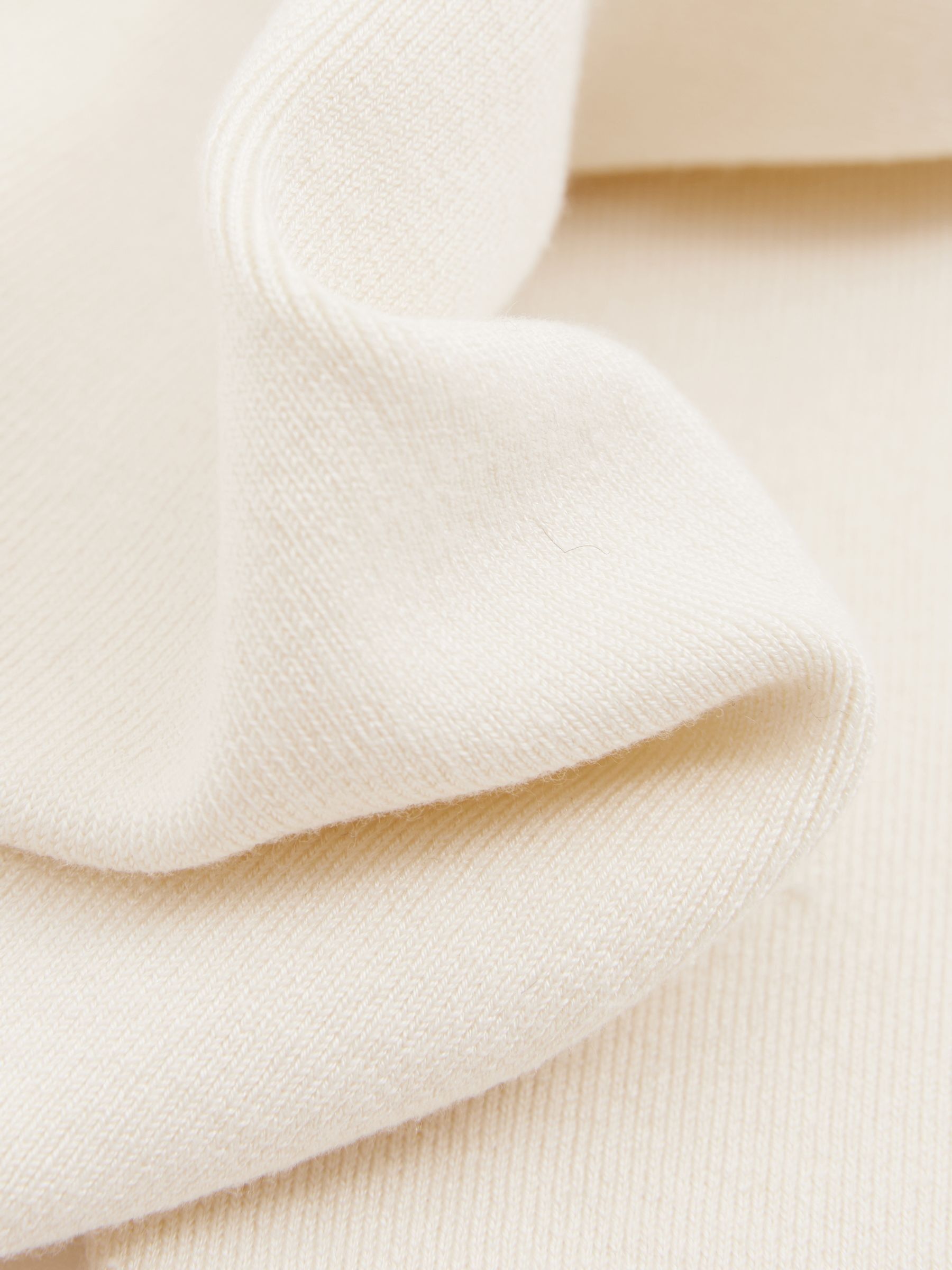 Atelier Knitted Silk-Blend Top in Off White