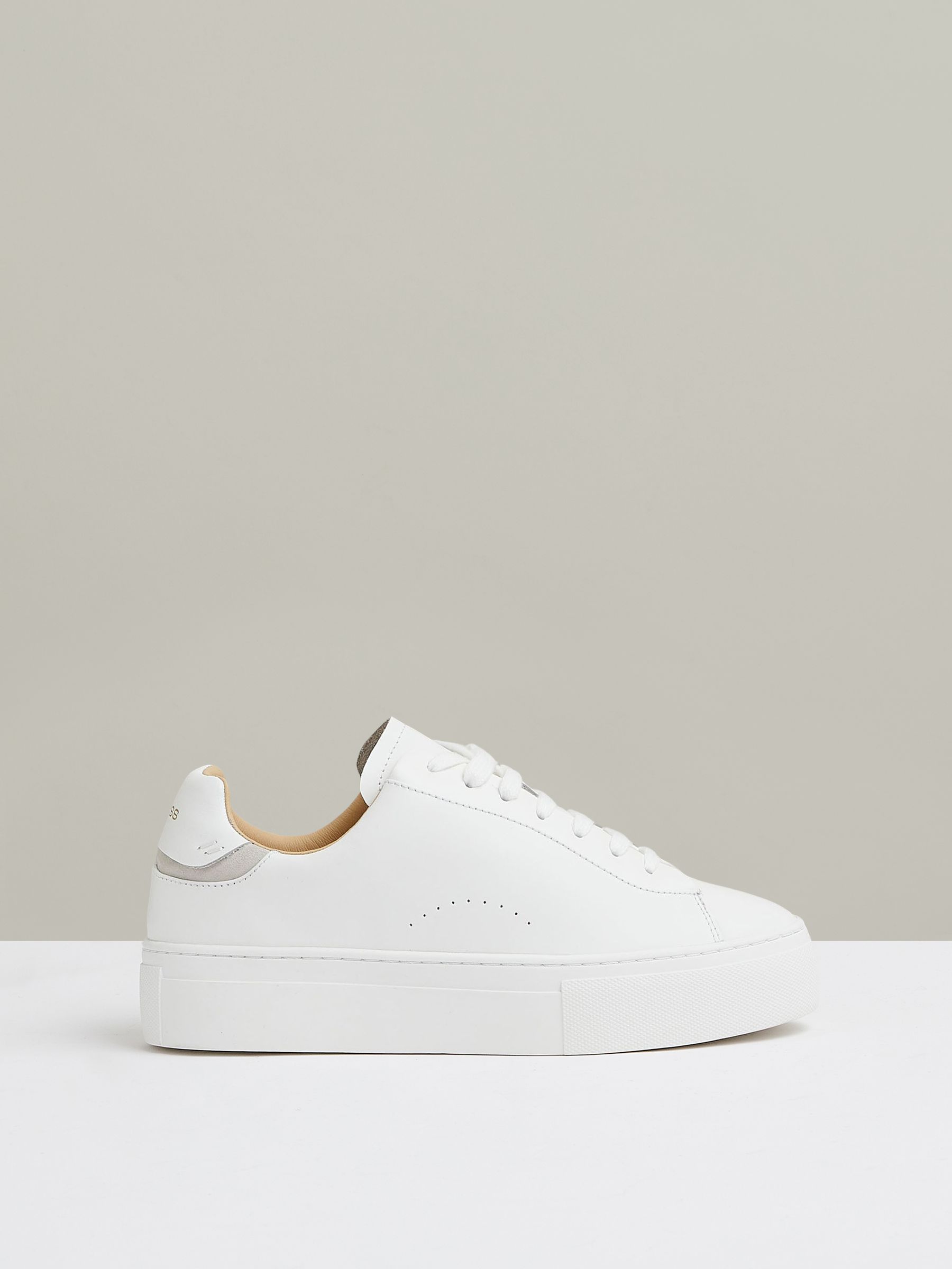 Leather Low-Top Trainers in White