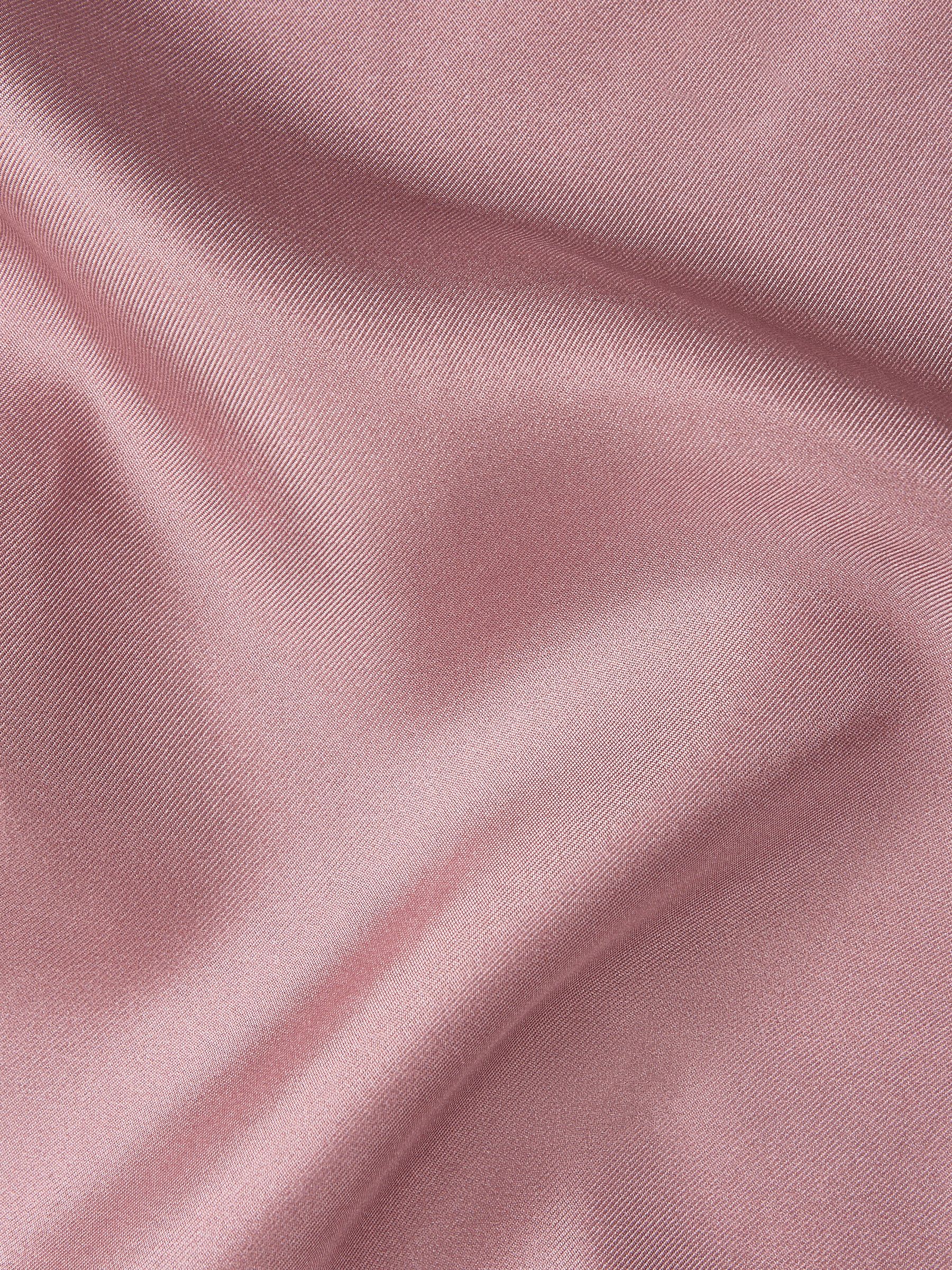 Plain Silk Pocket Square in Pink