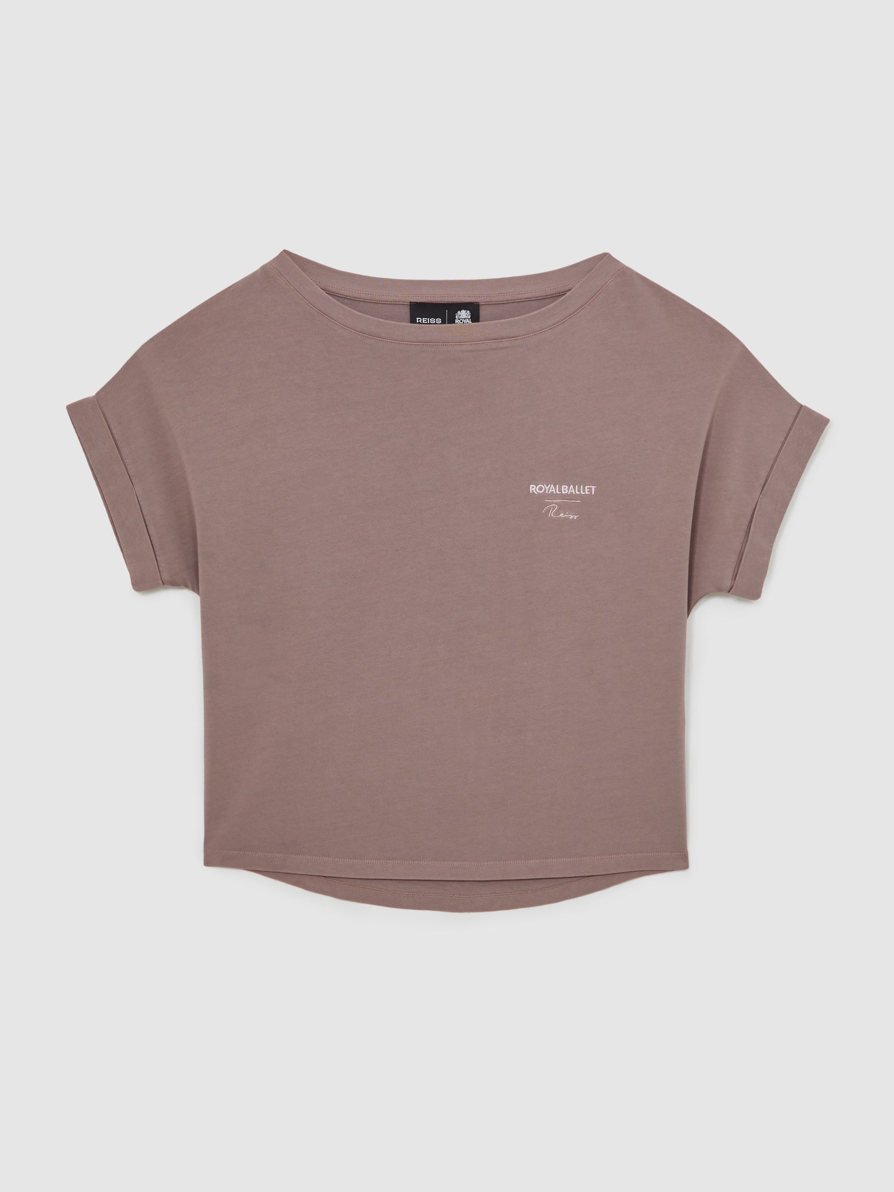 Reiss | Royal Ballet Logo T-Shirt in Rose Pink
