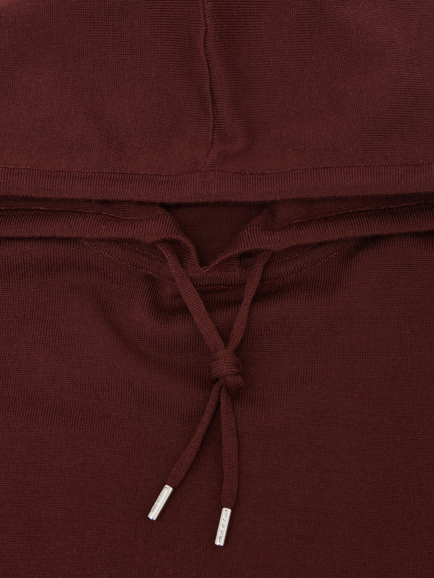 Hoodie in Port Red