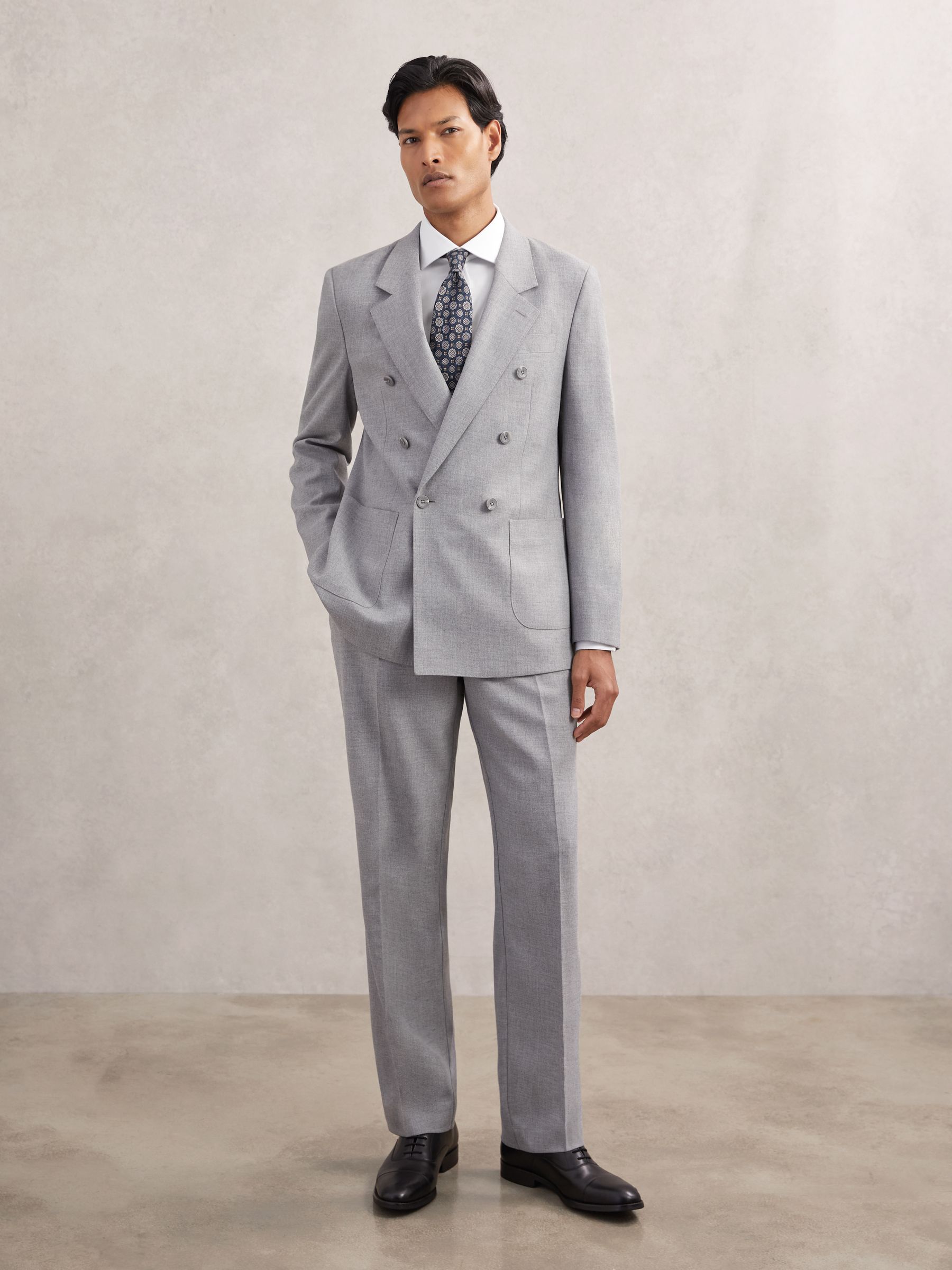 Slim Fit Cotton-Tencel Stretch Shirt in White