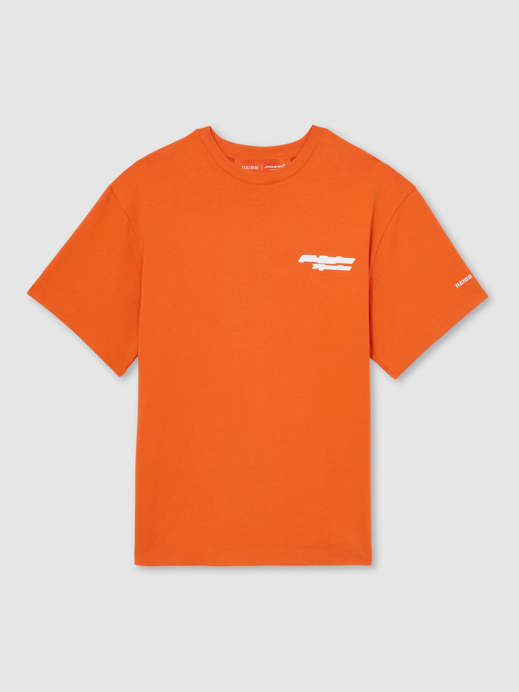McLaren F1 Team Oversize Unisex Fit Logo T-Shirt in Papaya Orange