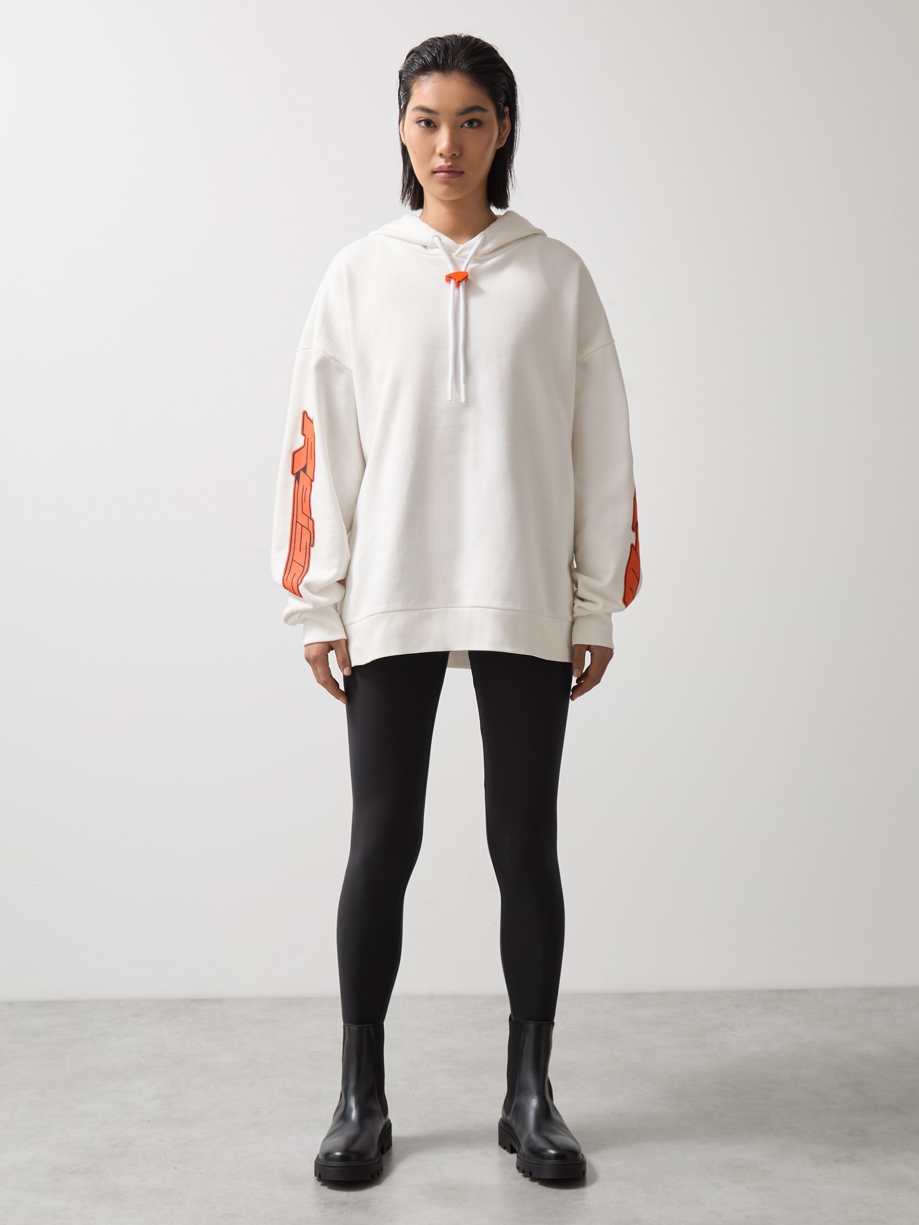 McLaren F1 Team Oversize Toggle Hoodie Unisex Fit in White