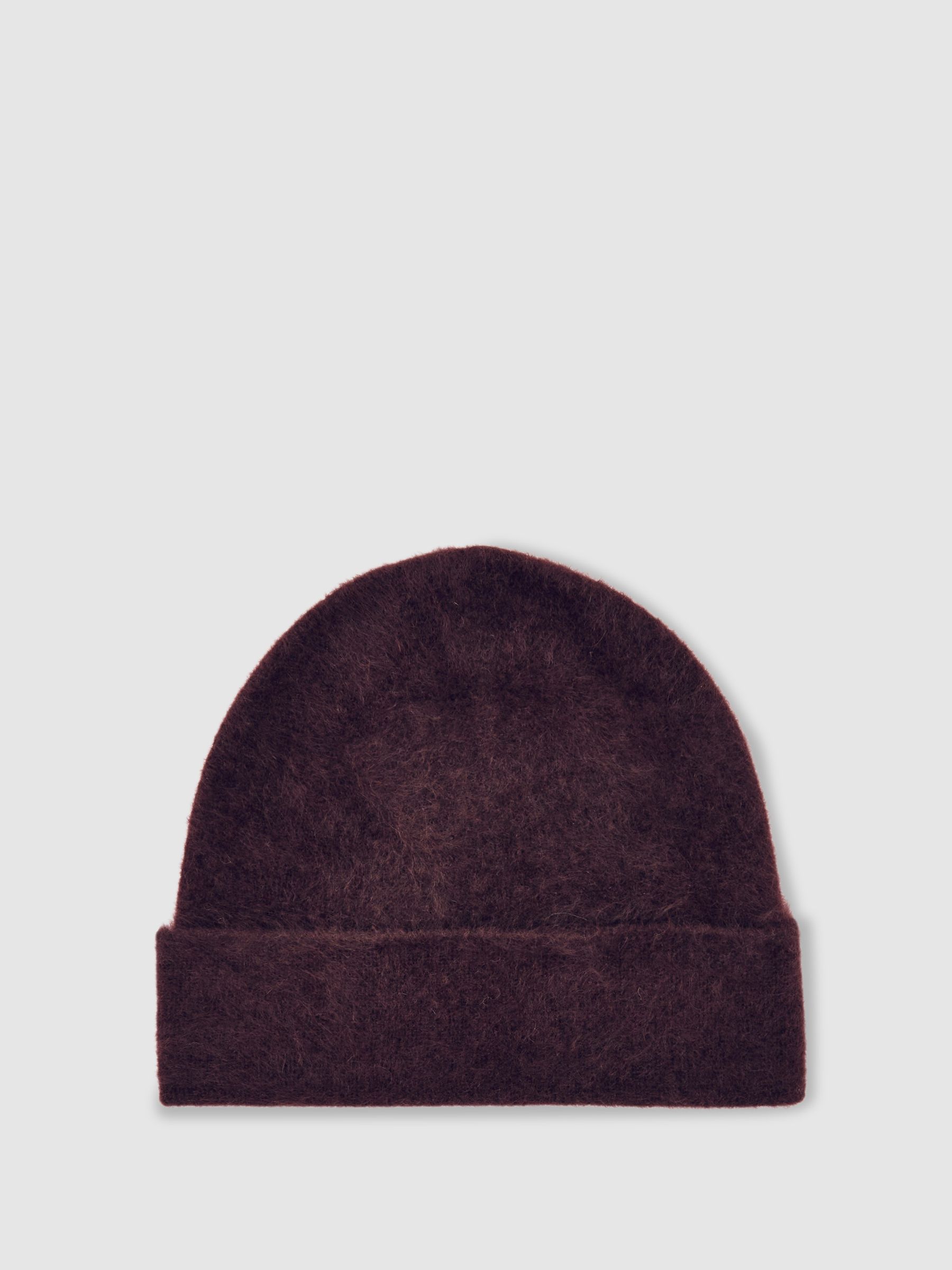 100% Cashmere Beanie in Burgundy