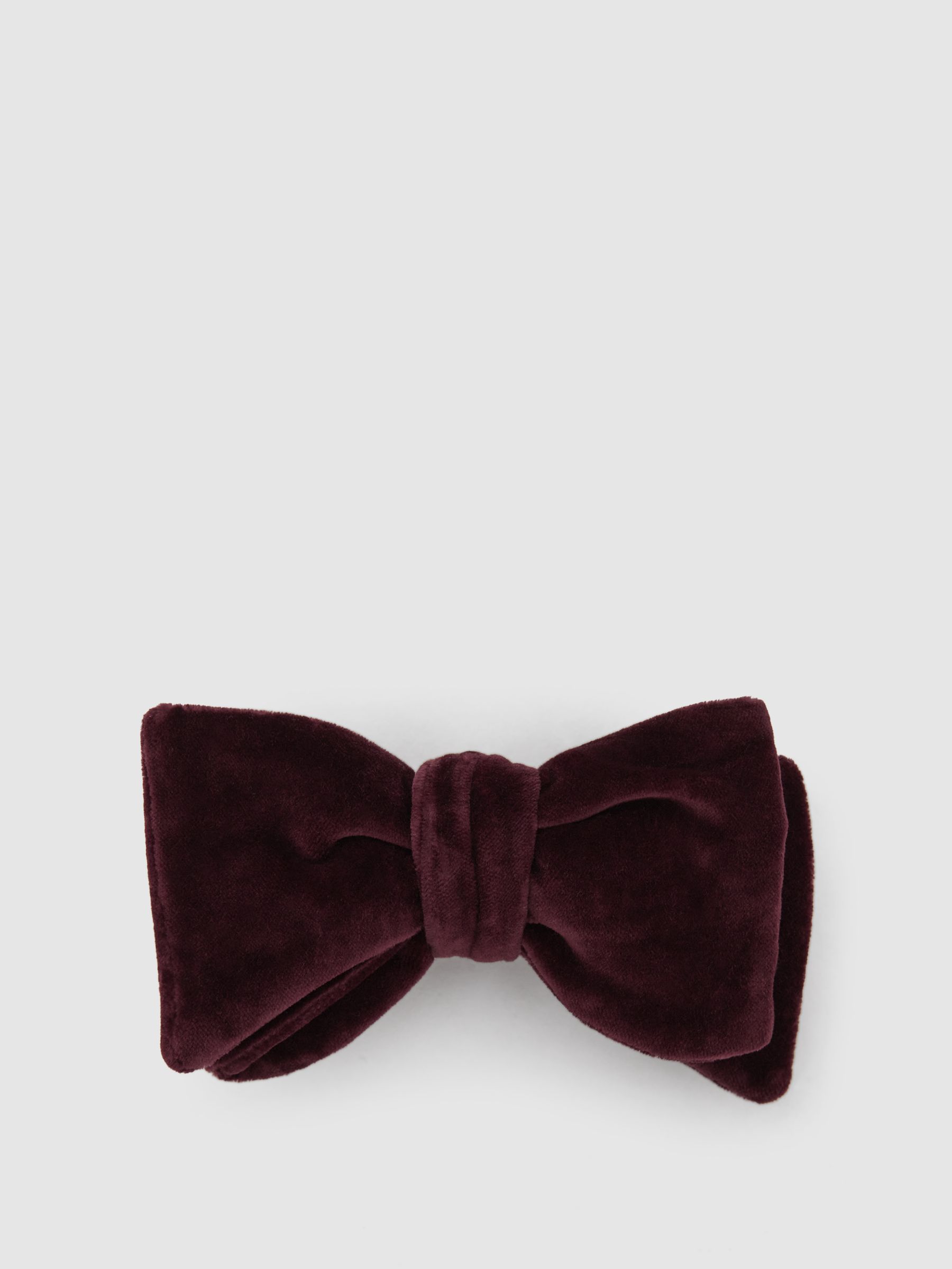 Velvet Bow Tie in Ivory