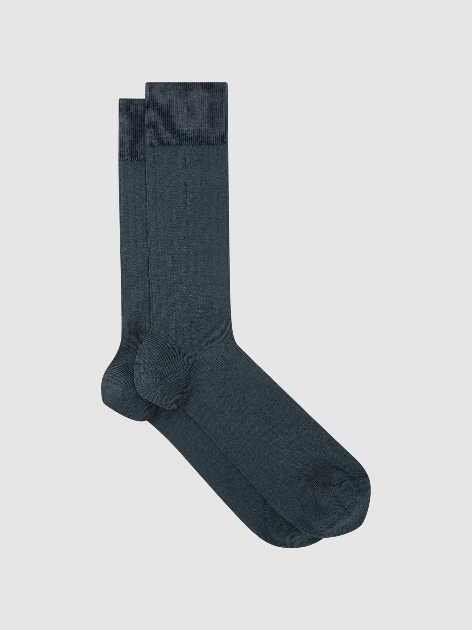 Ribbed Socks in Airforce Blue