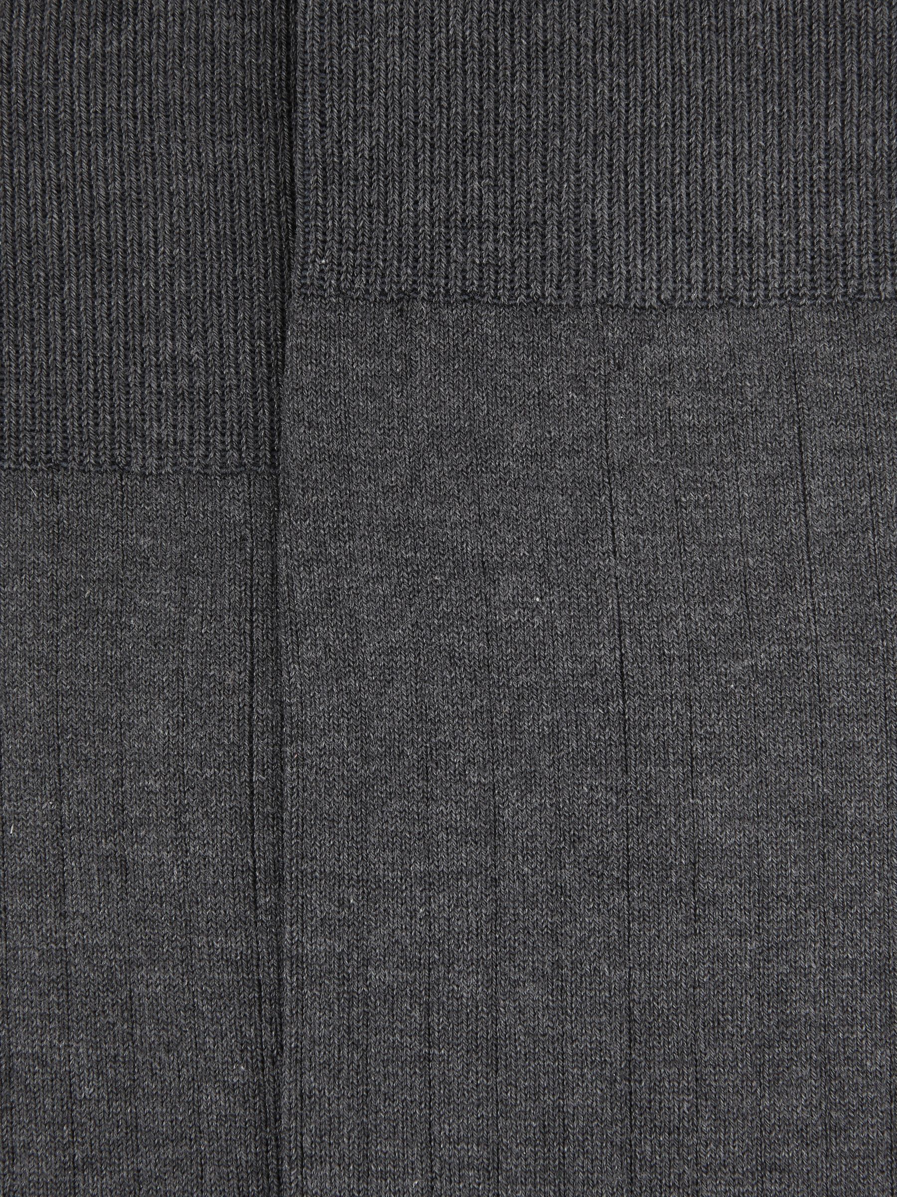 Ribbed Socks in Charcoal