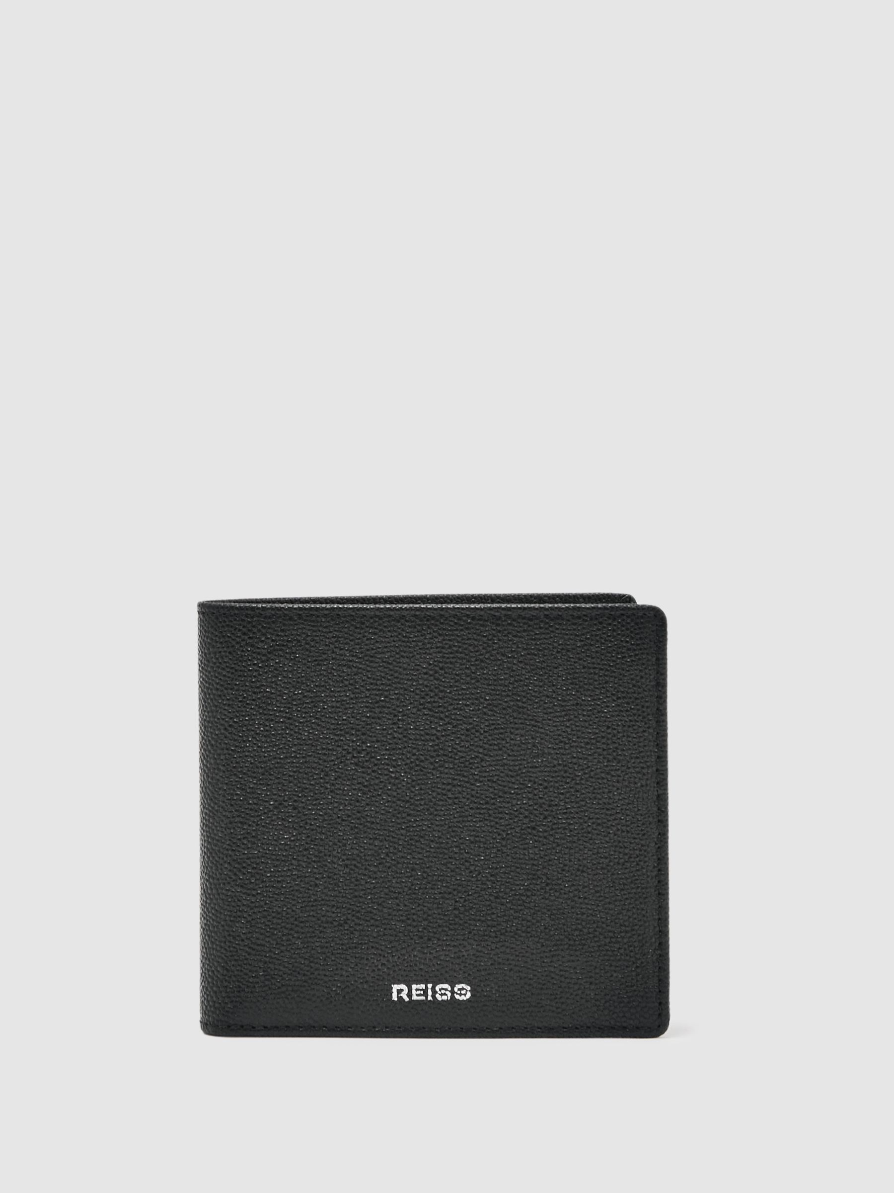 Micro-Grain Leather Wallet in Black