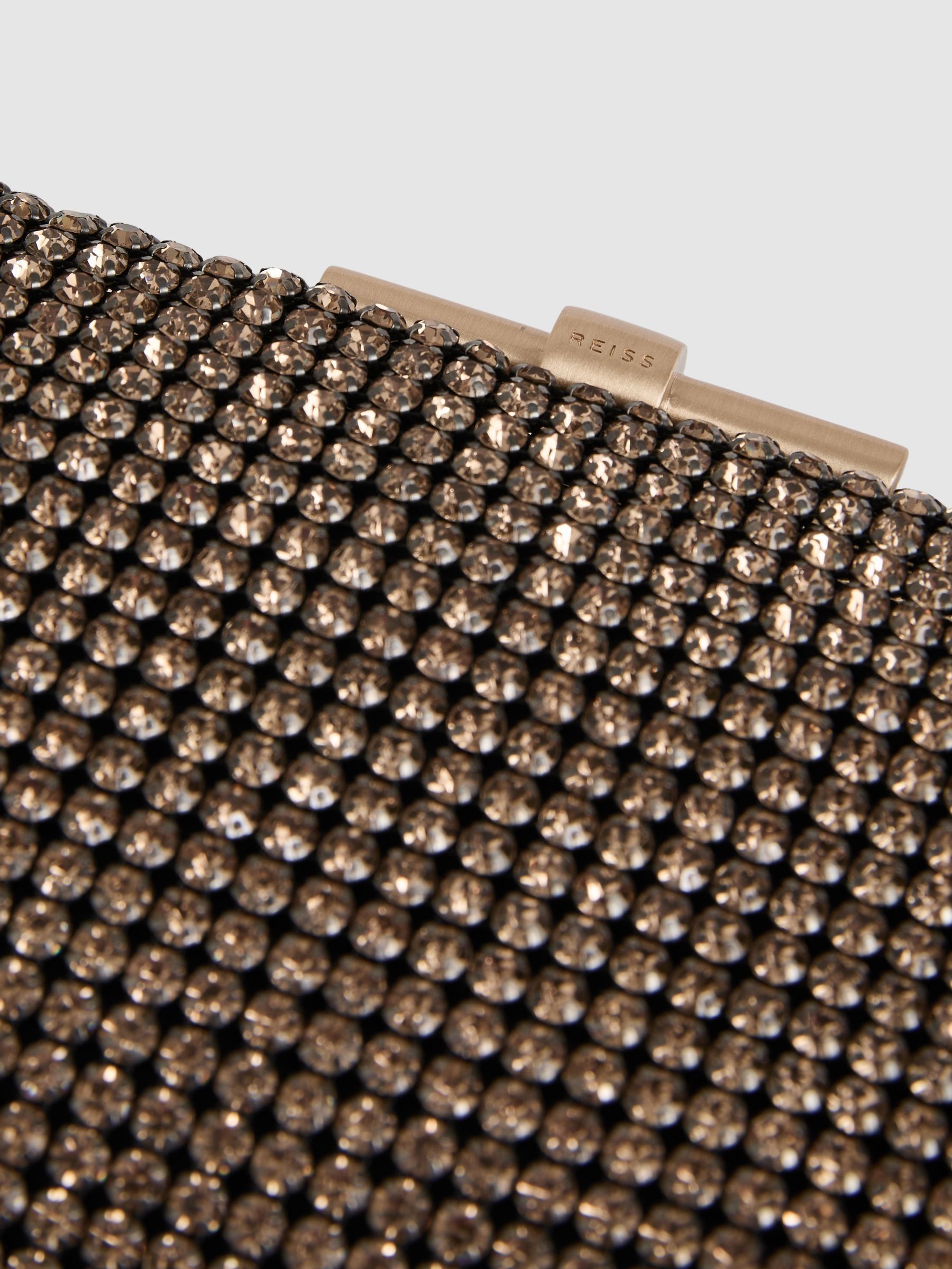 Embellished Clutch Bag in Gold