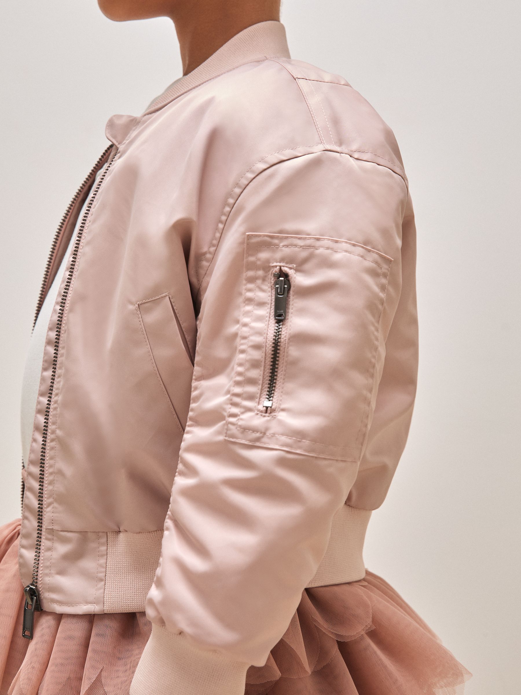 9-13 yrs Reiss | Royal Ballet Bomber Jacket in Pink