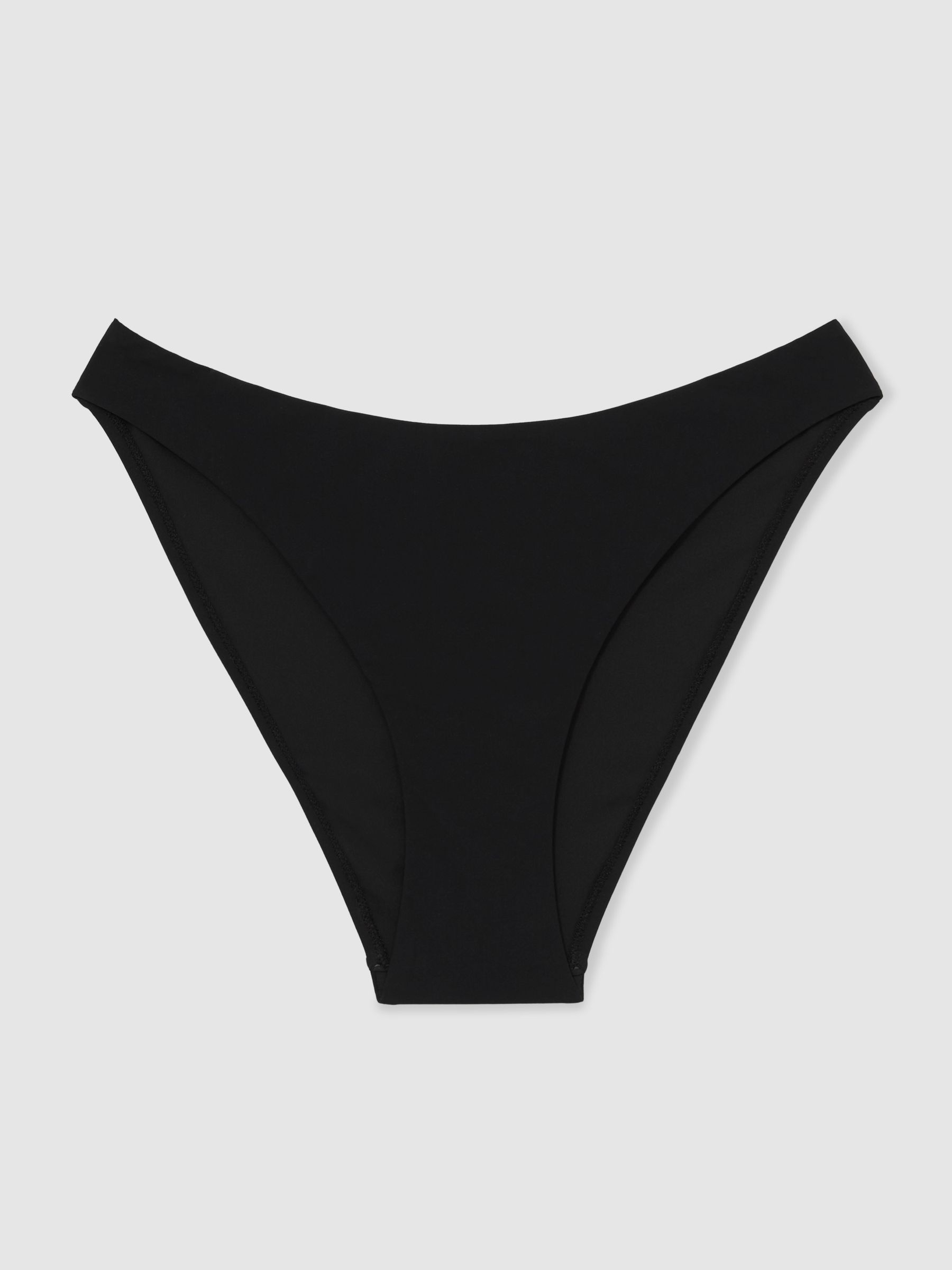 High Cut Bikini Bottoms in Black