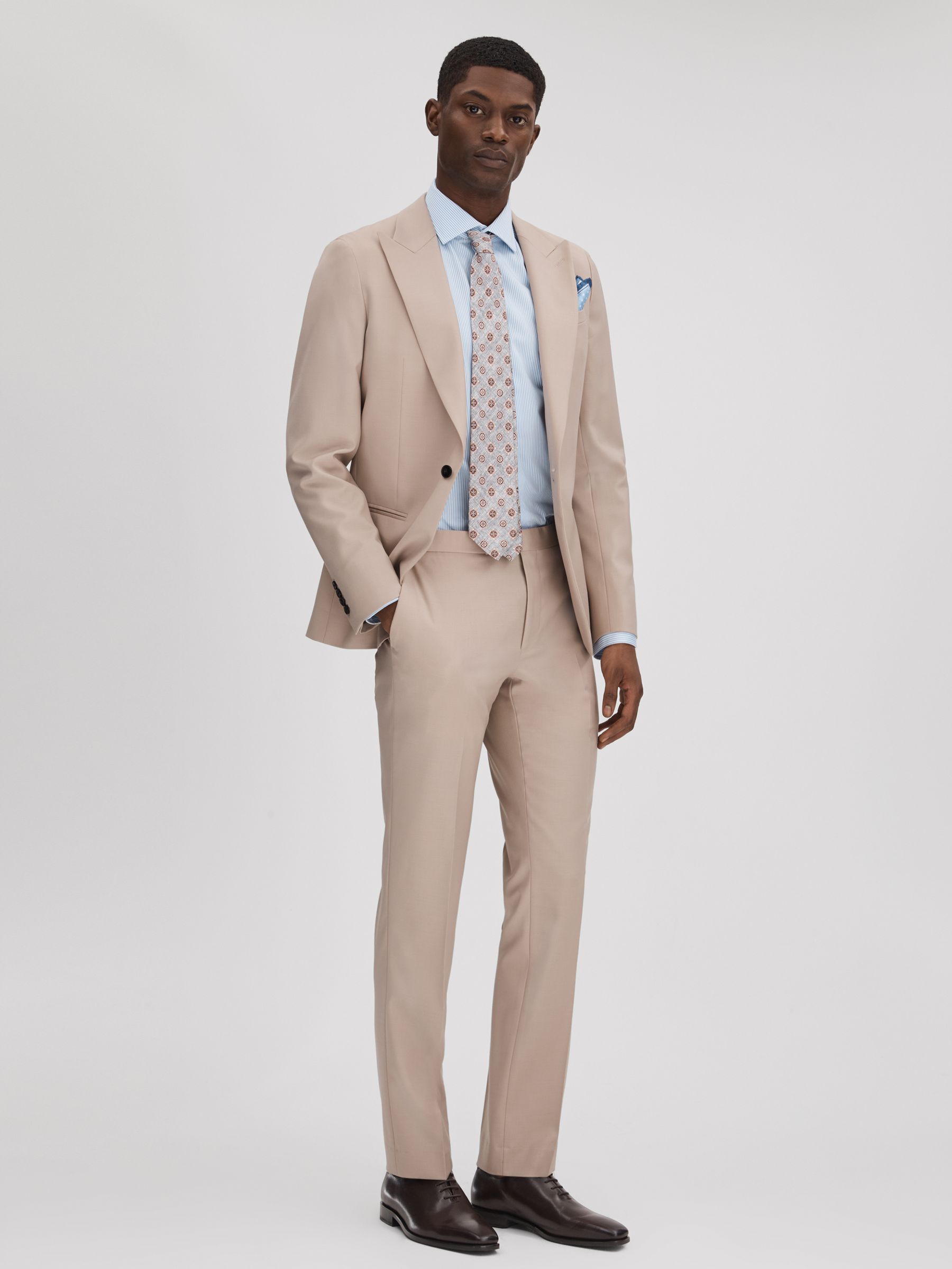 Leather Lace-Up Shoes in Dark Brown