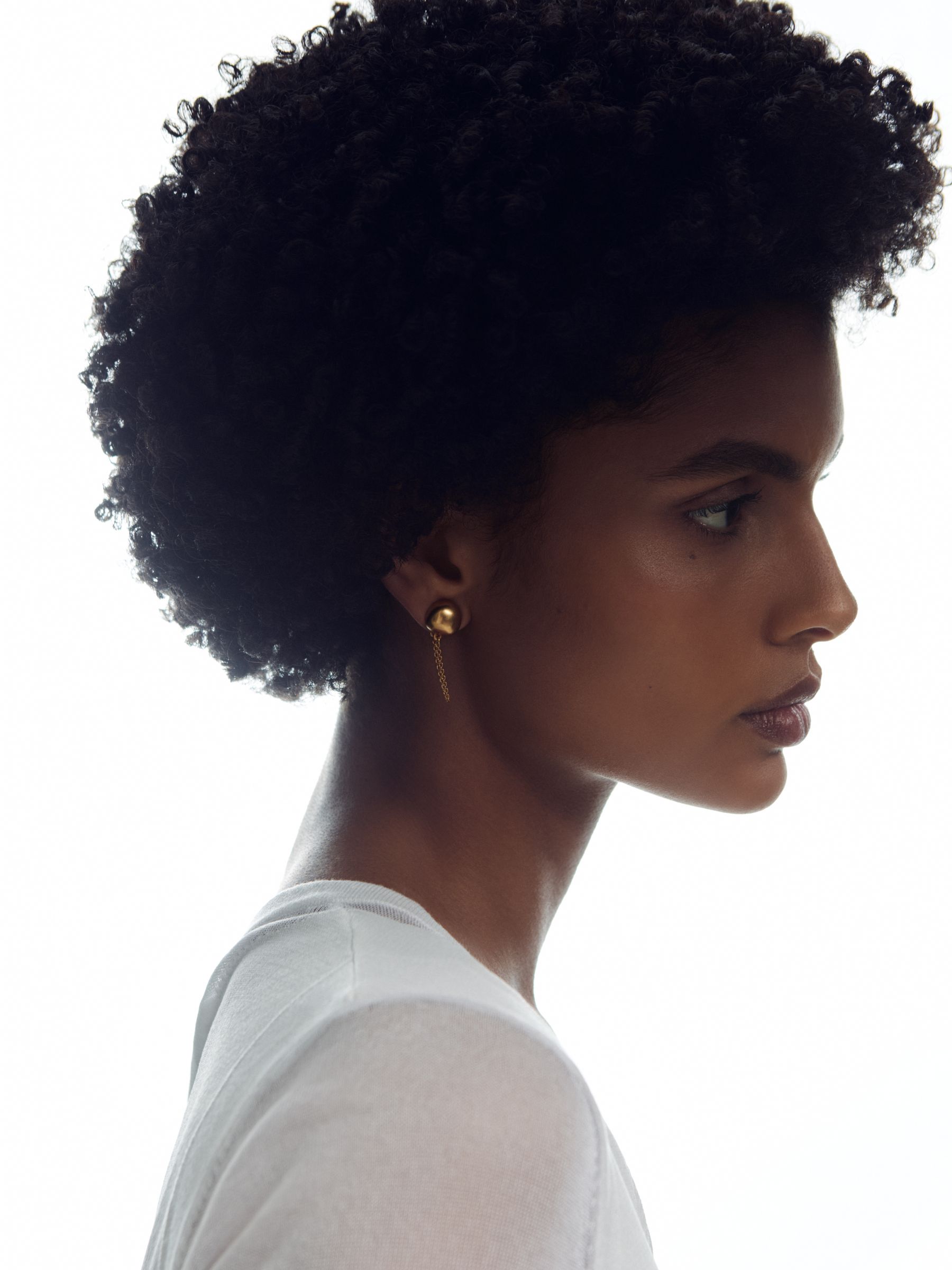 Double Stud Earrings in Gold