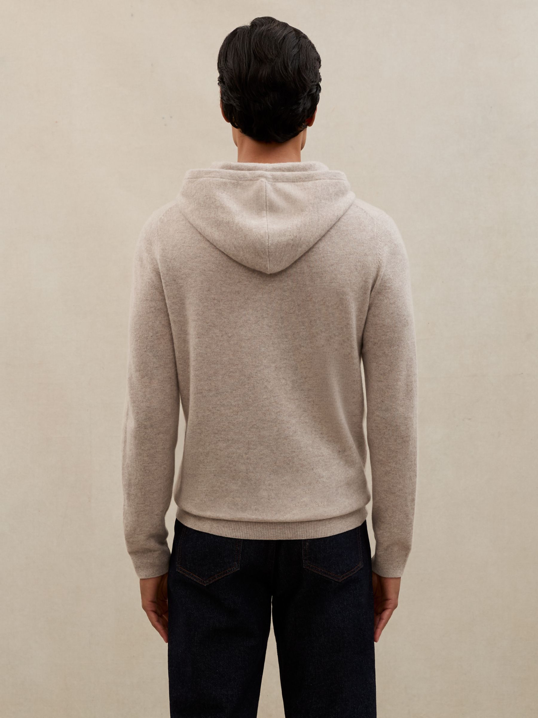 Atelier 100% Cashmere Hoodie in Oatmeal