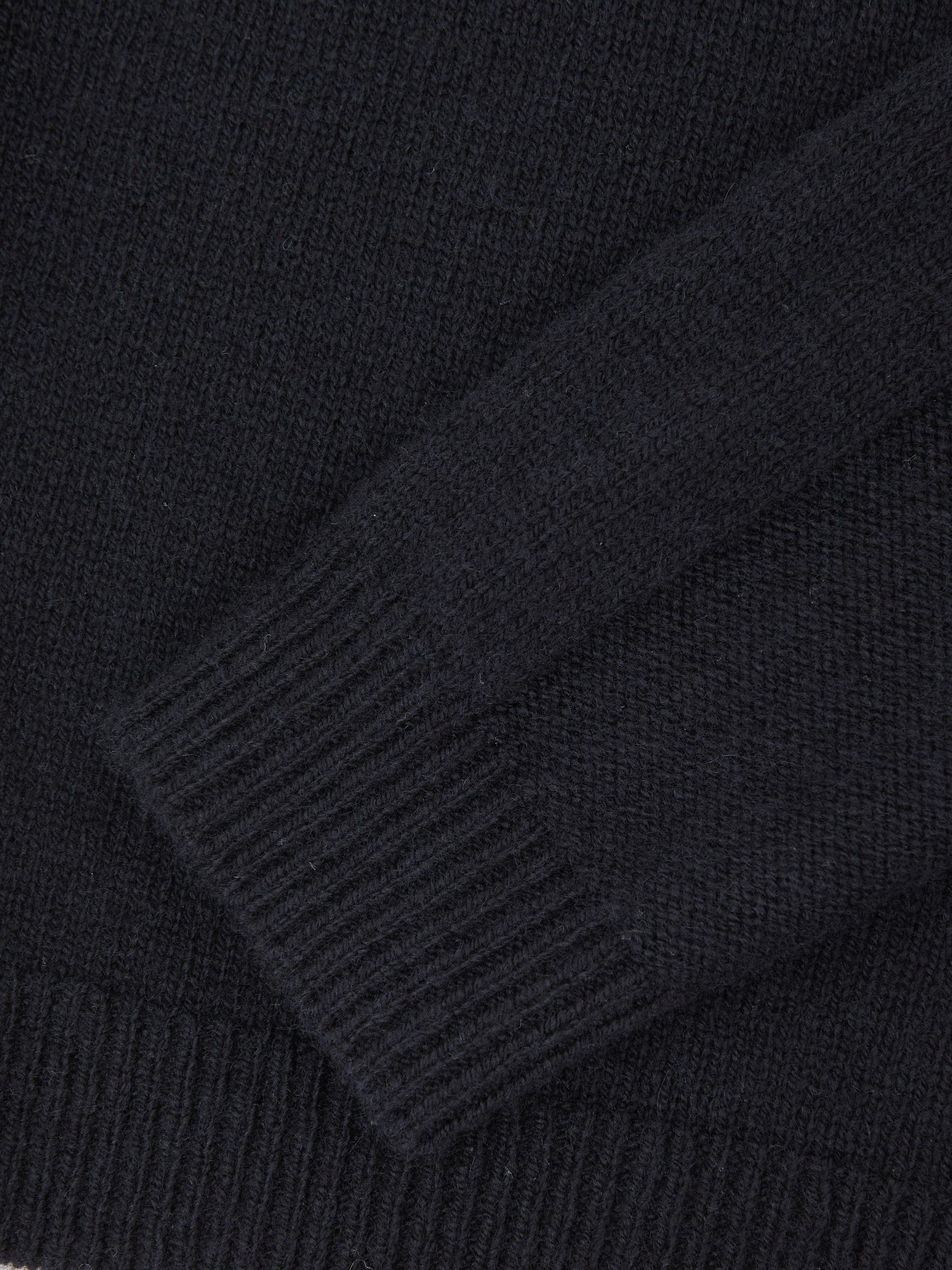 9-13 yrs Wool-Cashmere Roll-Neck Jumper in Navy