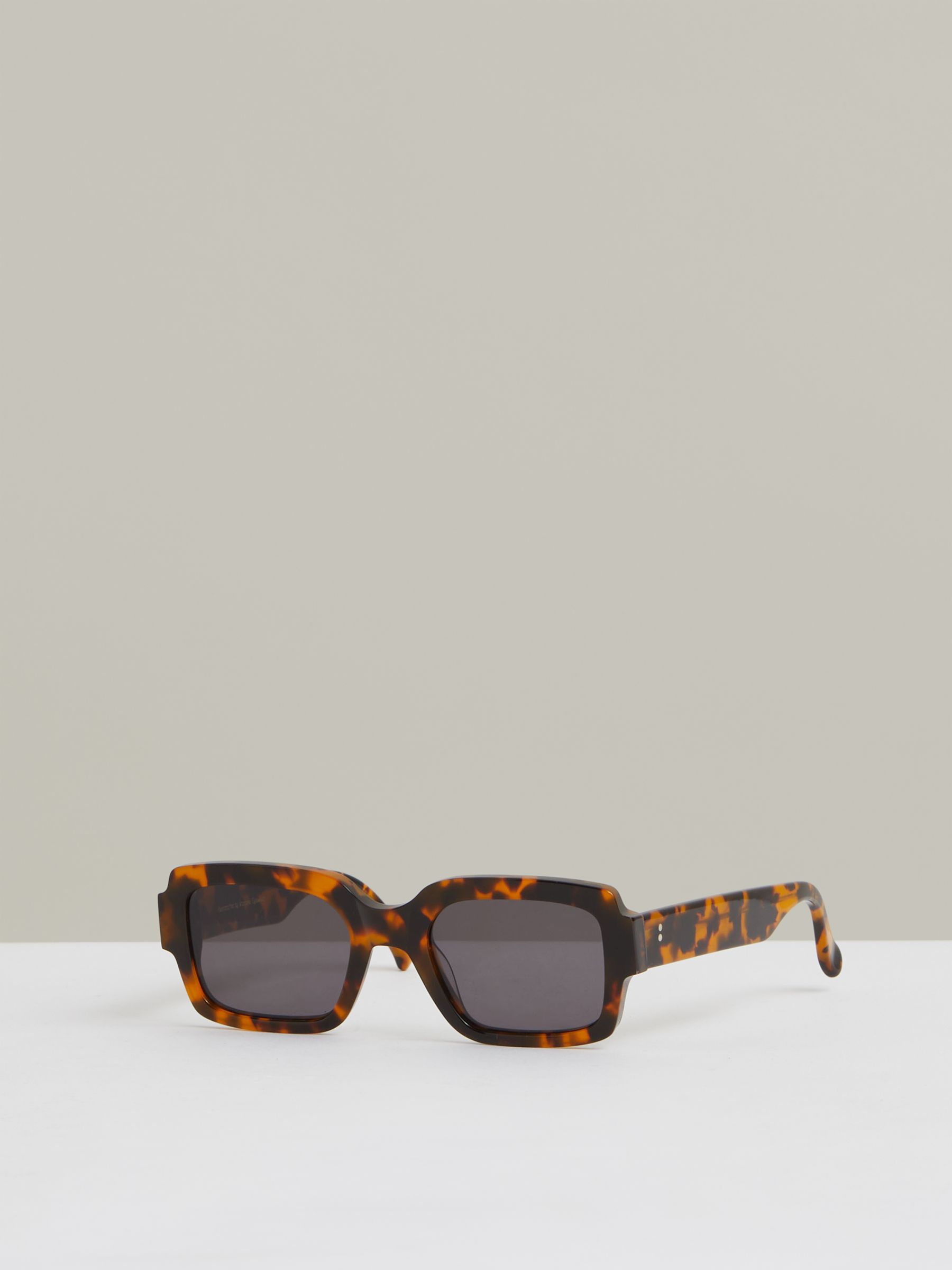 Monokel Eyewear Rectangle Sunglasses in Havana Brown