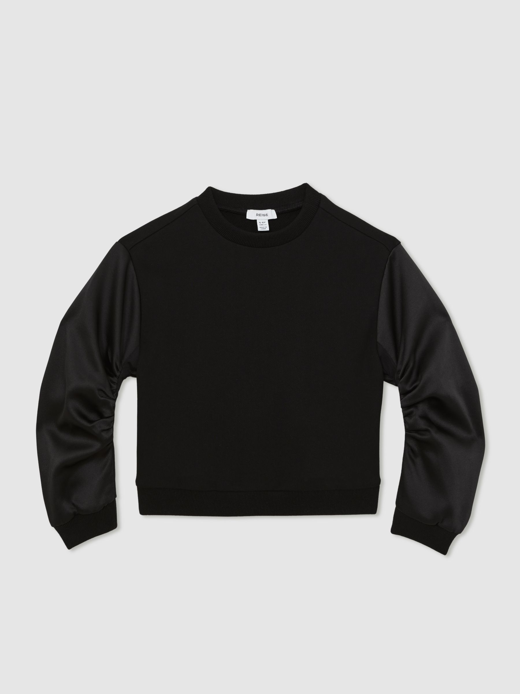 3-9 yrs Reiss | Royal Ballet Ruched Sweatshirt in Black