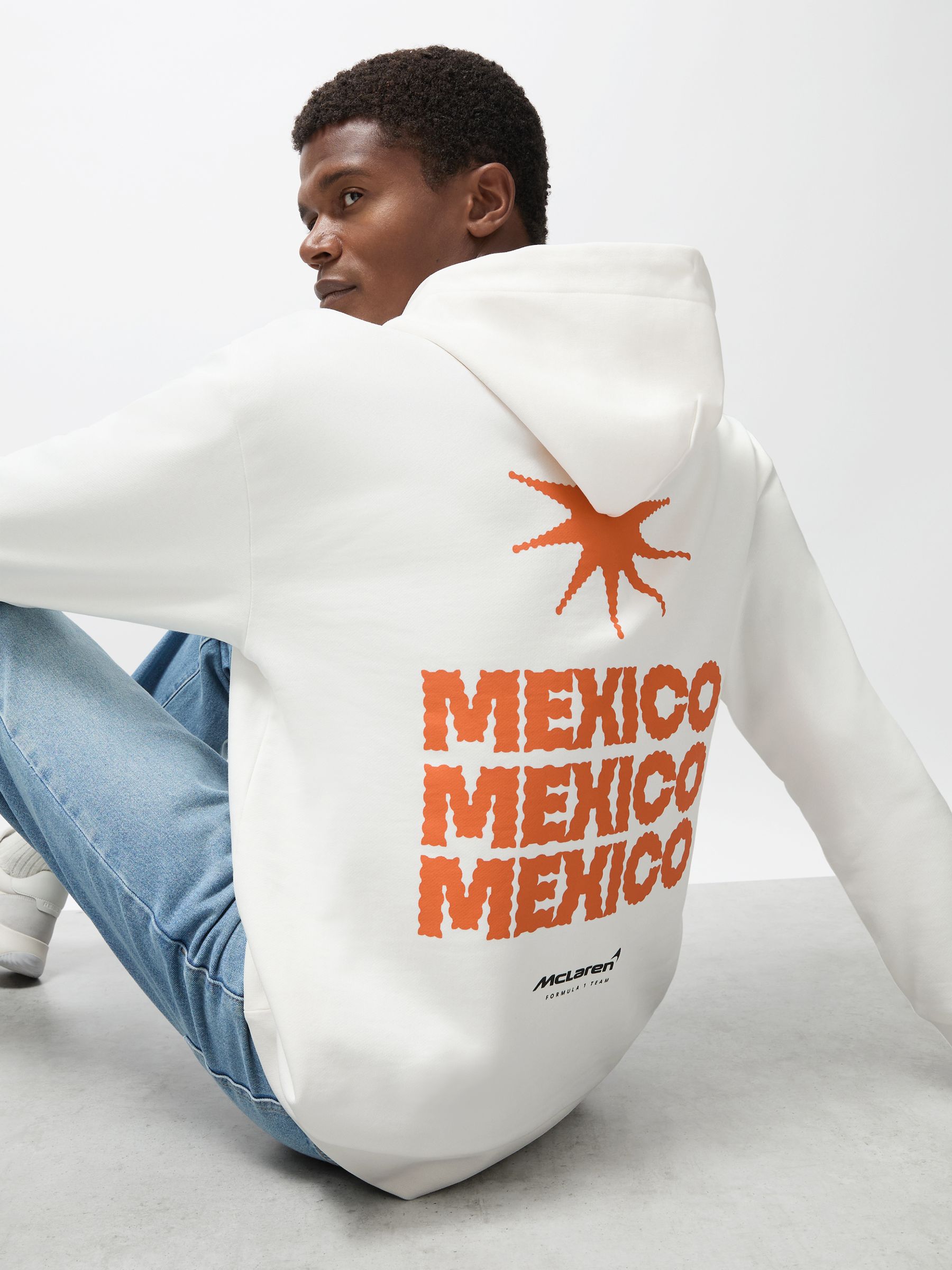 McLaren F1 Team Mexico City Hoodie Unisex Fit in White