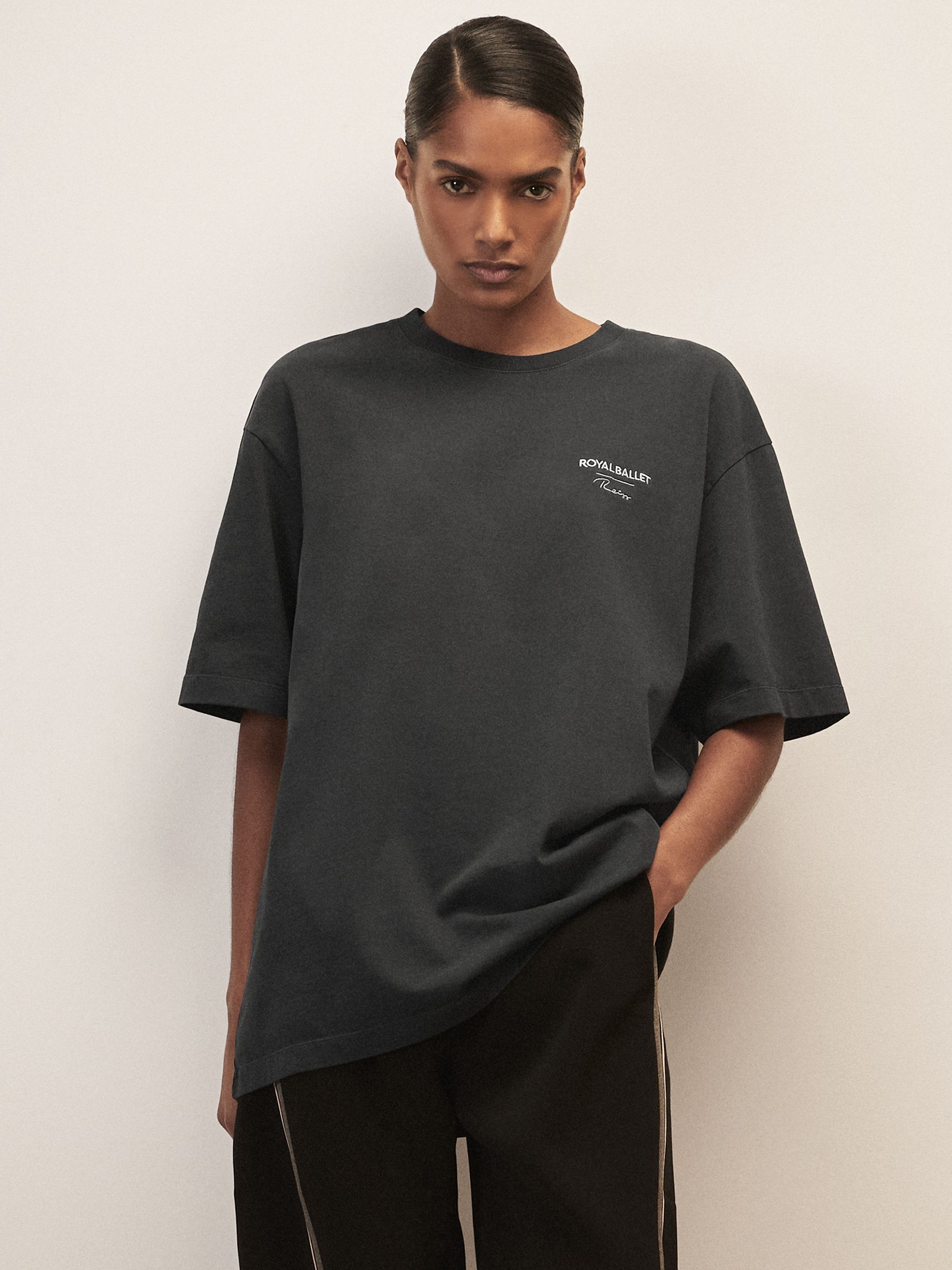 Reiss | Royal Ballet Logo Unisex Fit T-Shirt in White