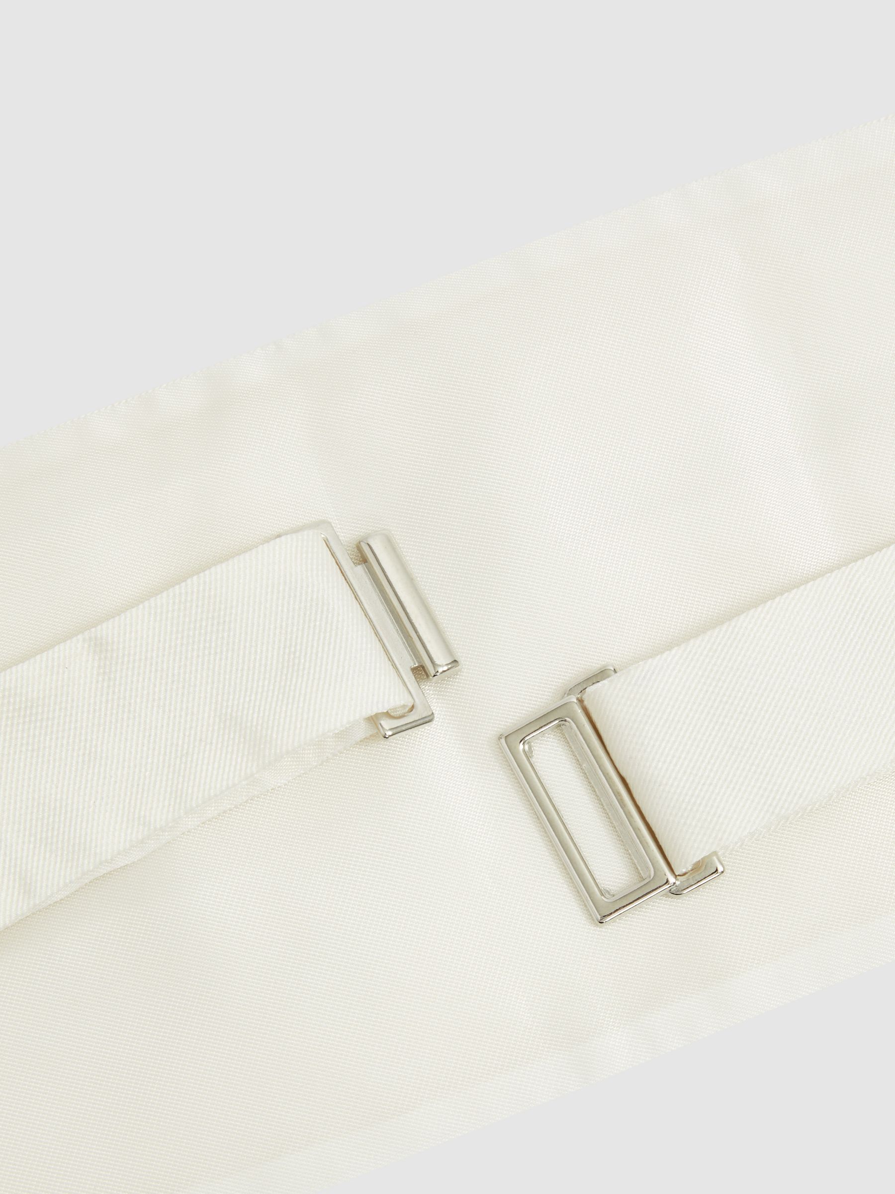 Silk Grosgrain Cummerbund in Ivory