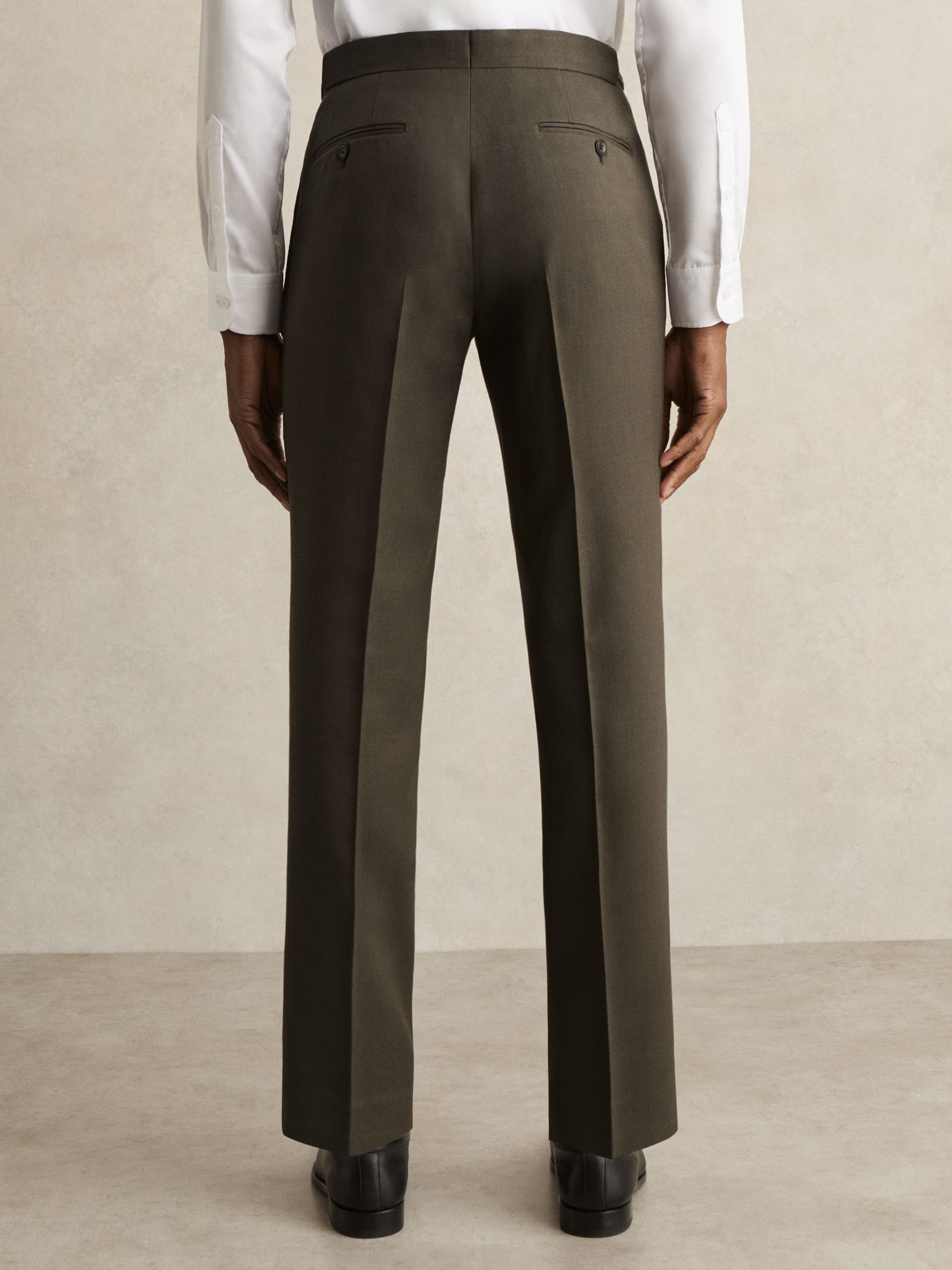 Slim-Fit Suit Trousers in Dark Green
