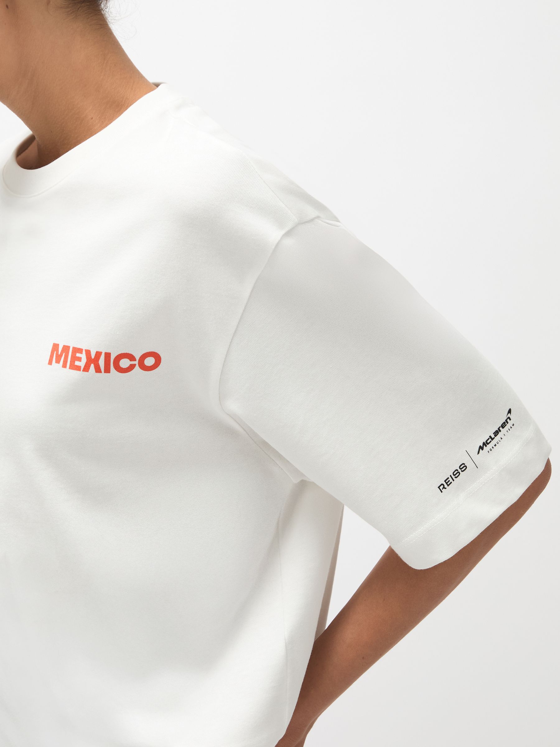 McLaren F1 Team Mexico City T-Shirt Unisex Fit in White