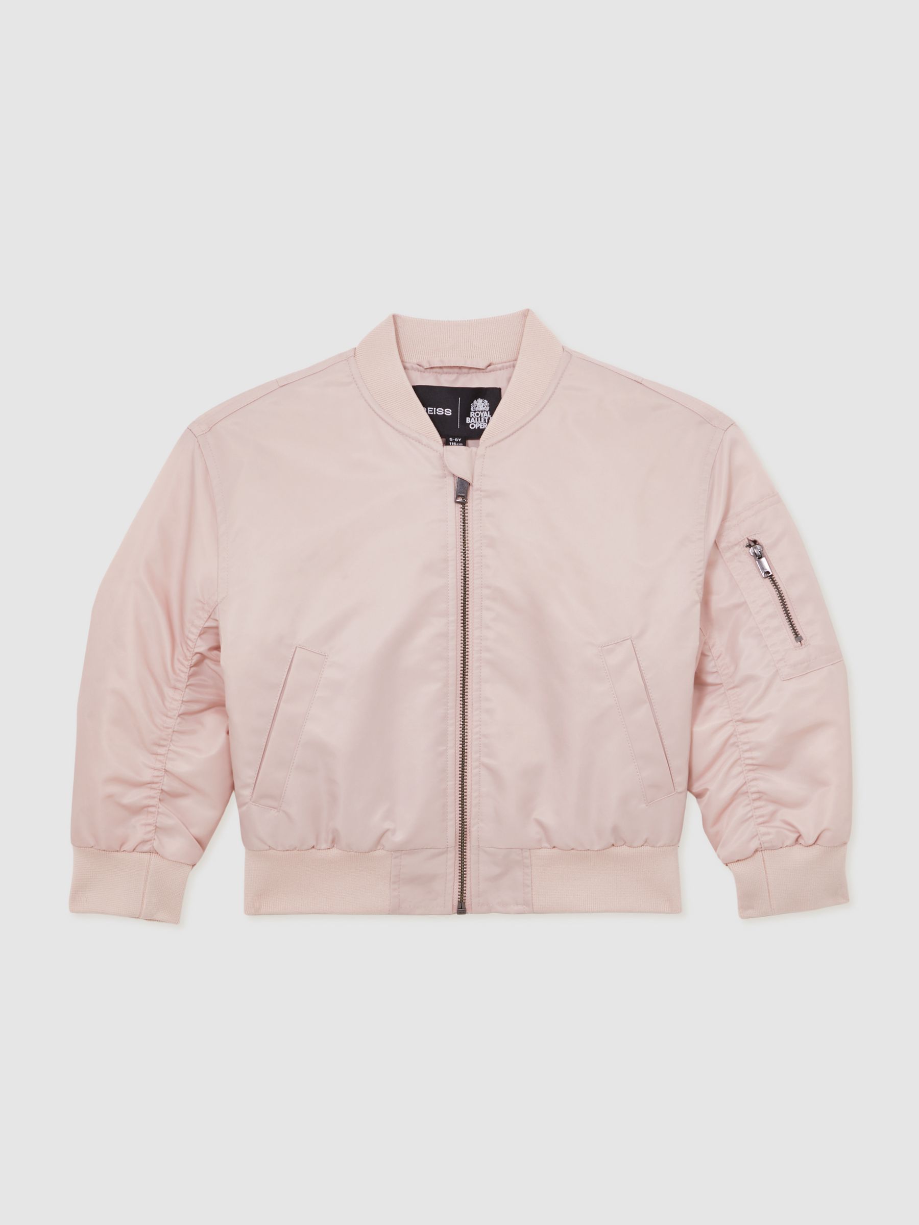 9-13 yrs Reiss | Royal Ballet Bomber Jacket in Pink
