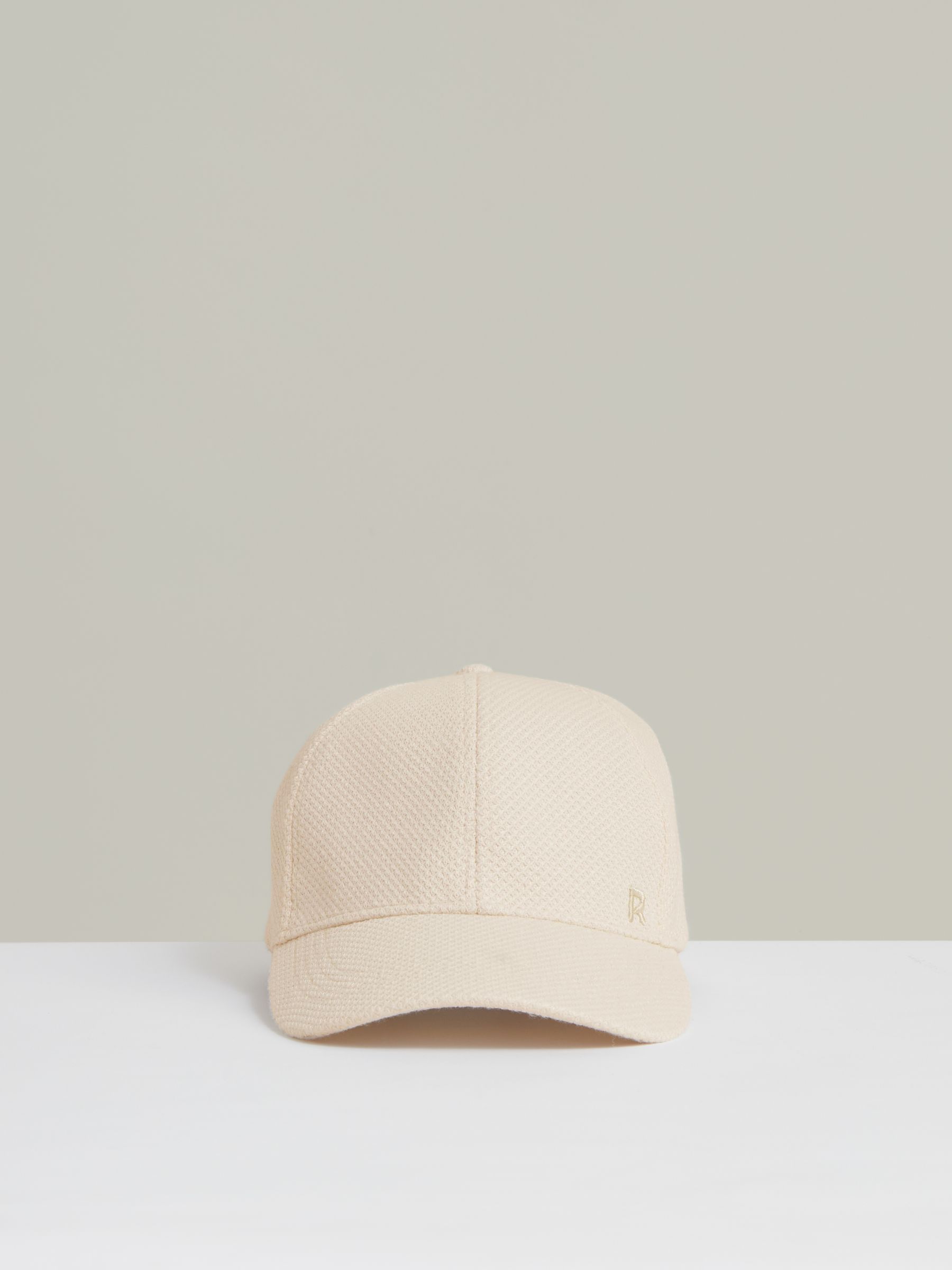 Waffle-Knit Baseball Cap in Neutral