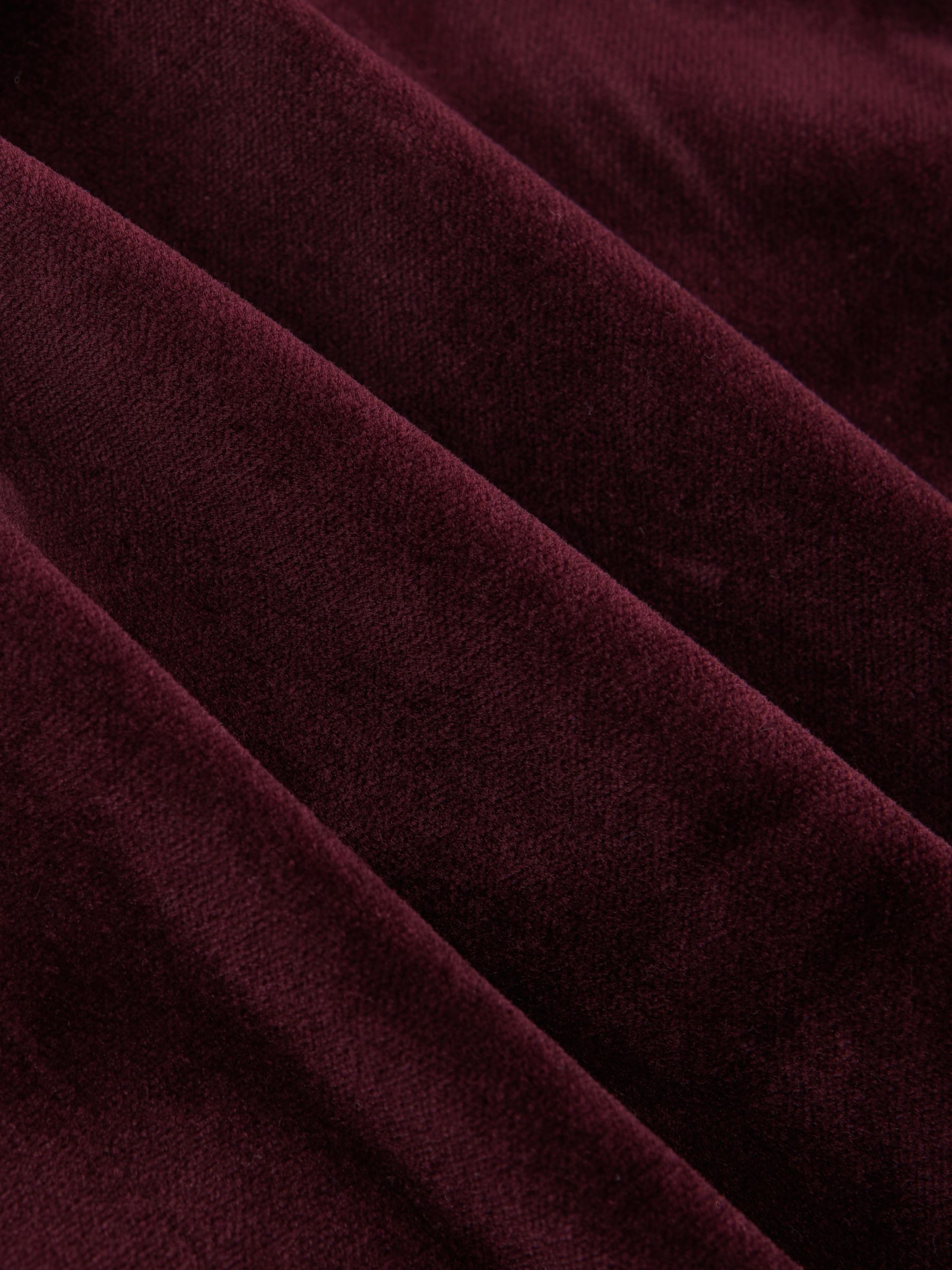 Single-Breasted Velvet Blazer Slim-Fit in Bordeaux