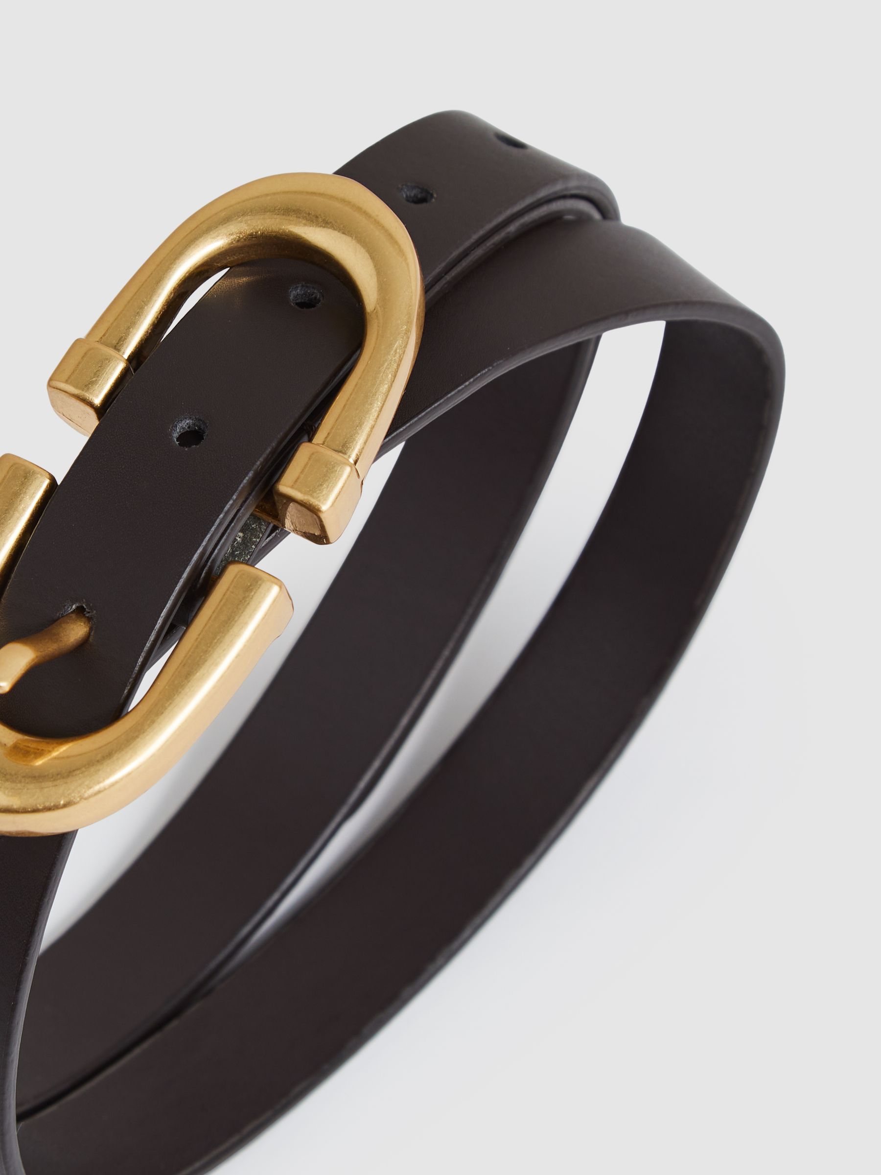 Horseshoe Belt in Chocolate