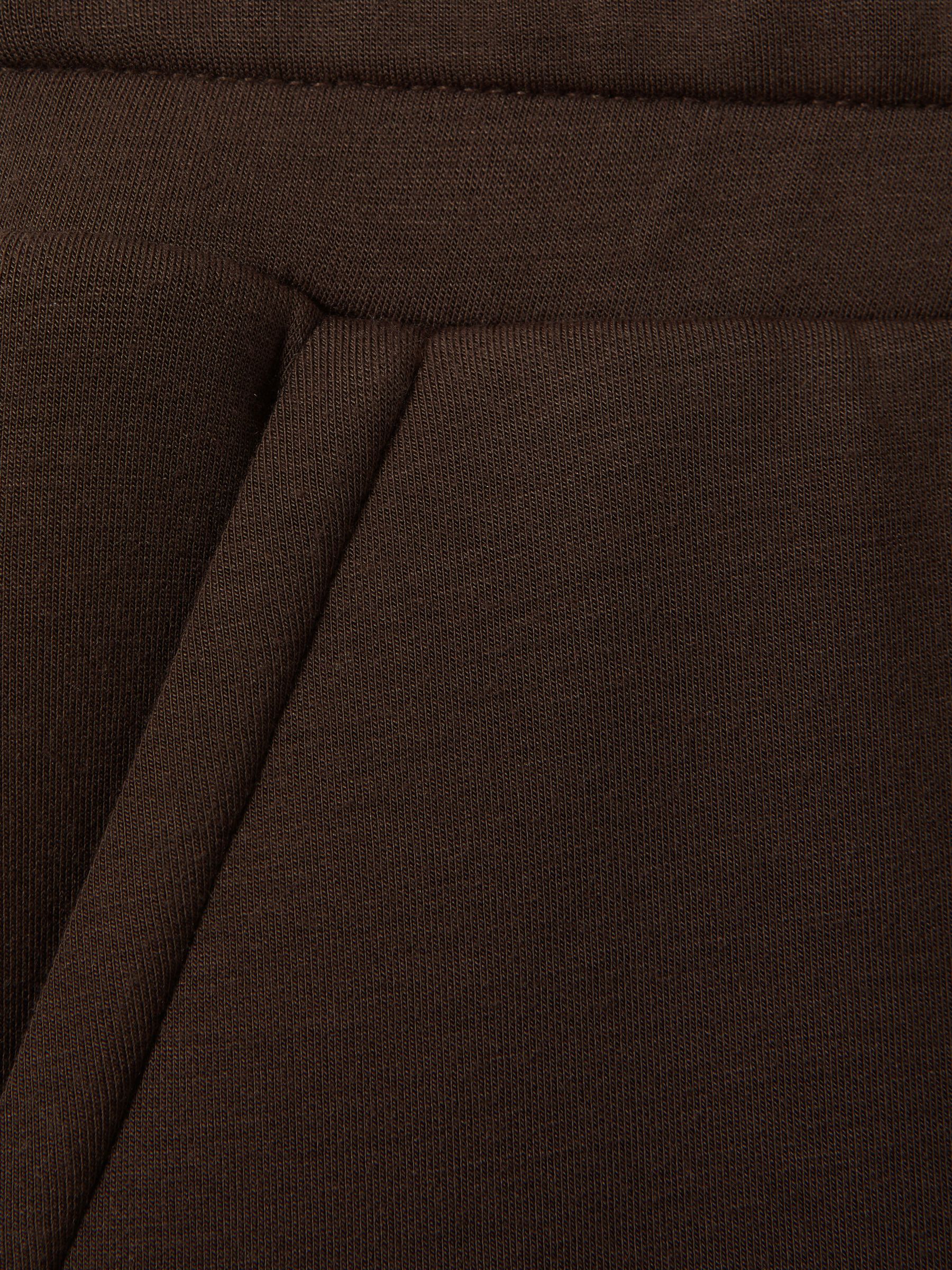 Interlock Wide-Leg Joggers in Chocolate