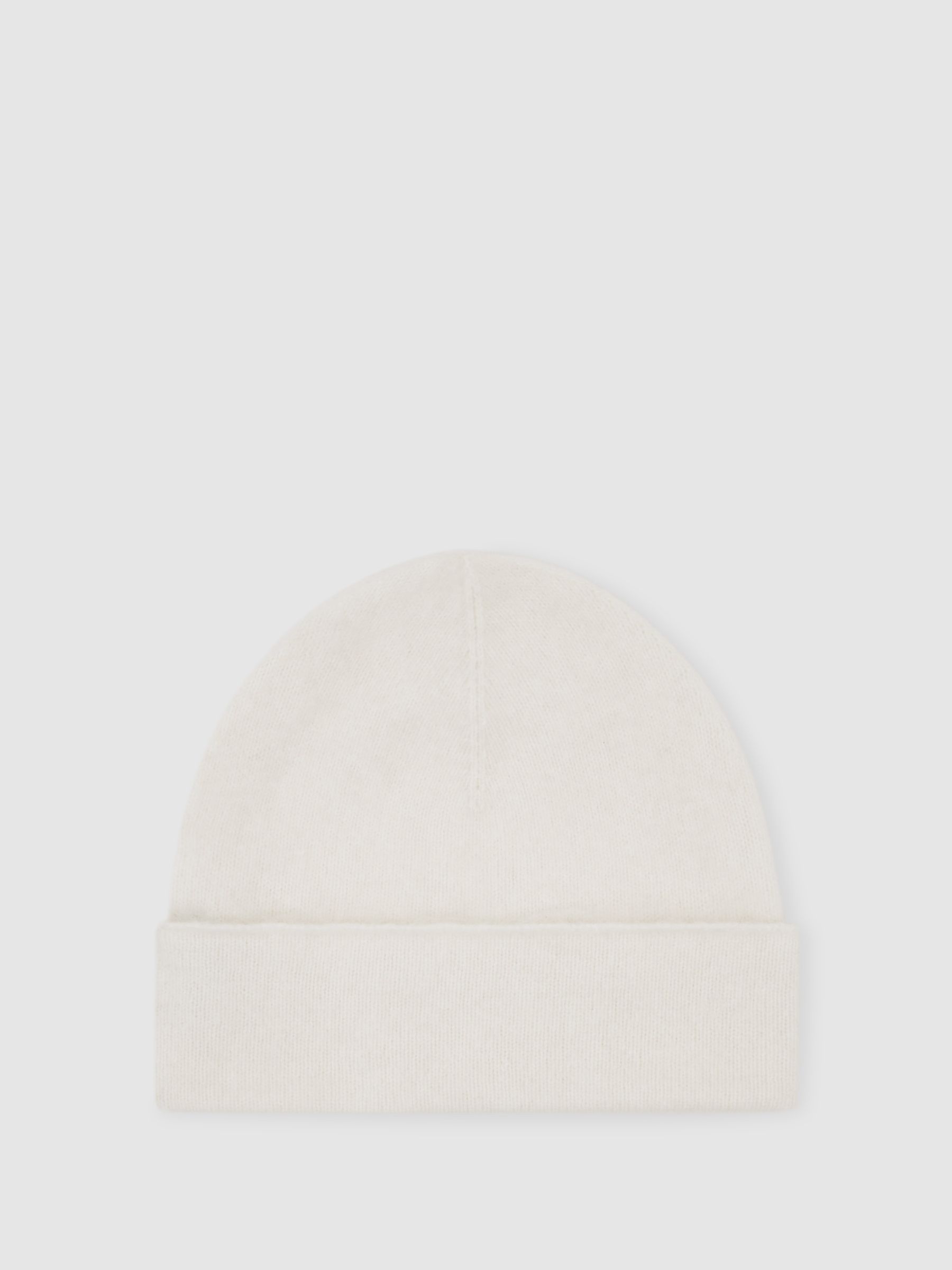 100% Cashmere Beanie in Cream
