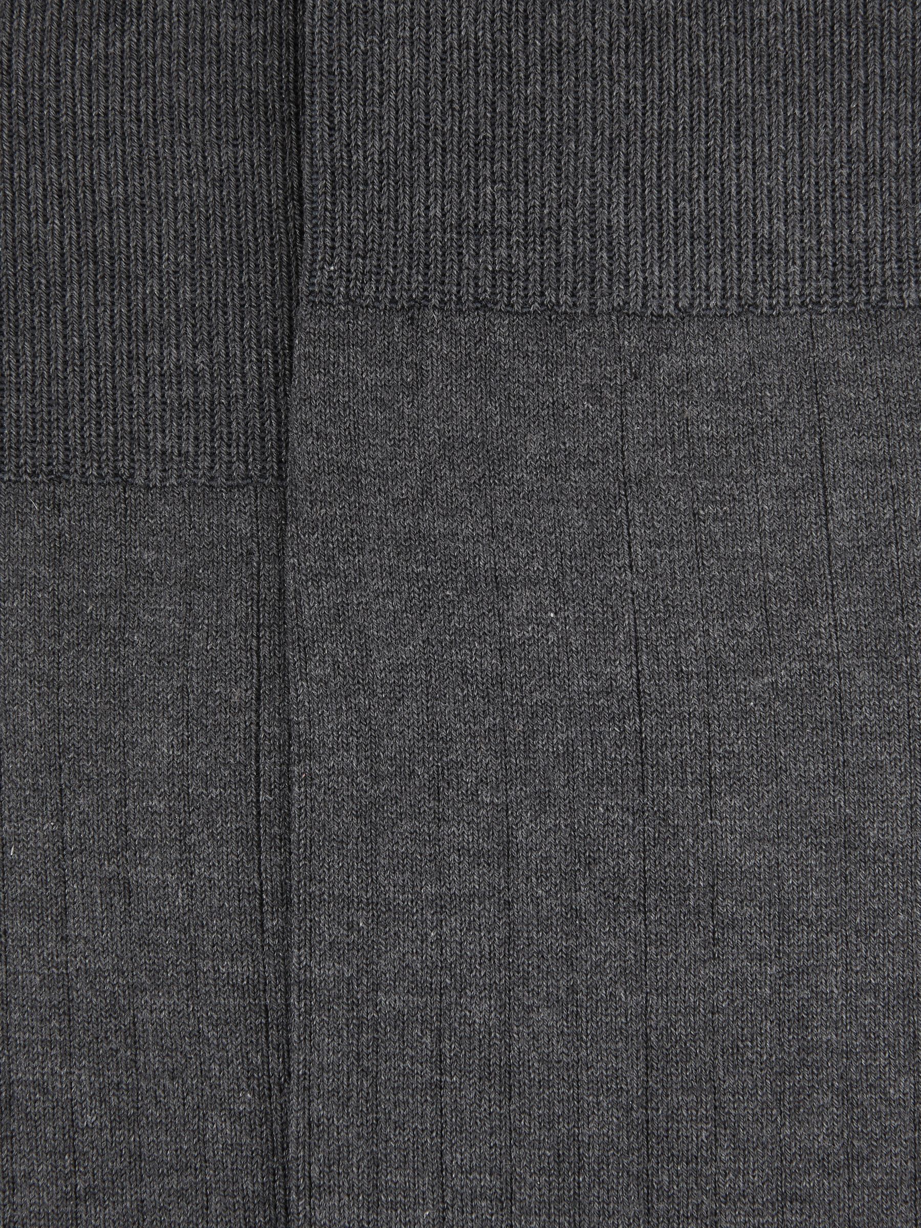 Ribbed Socks in Charcoal