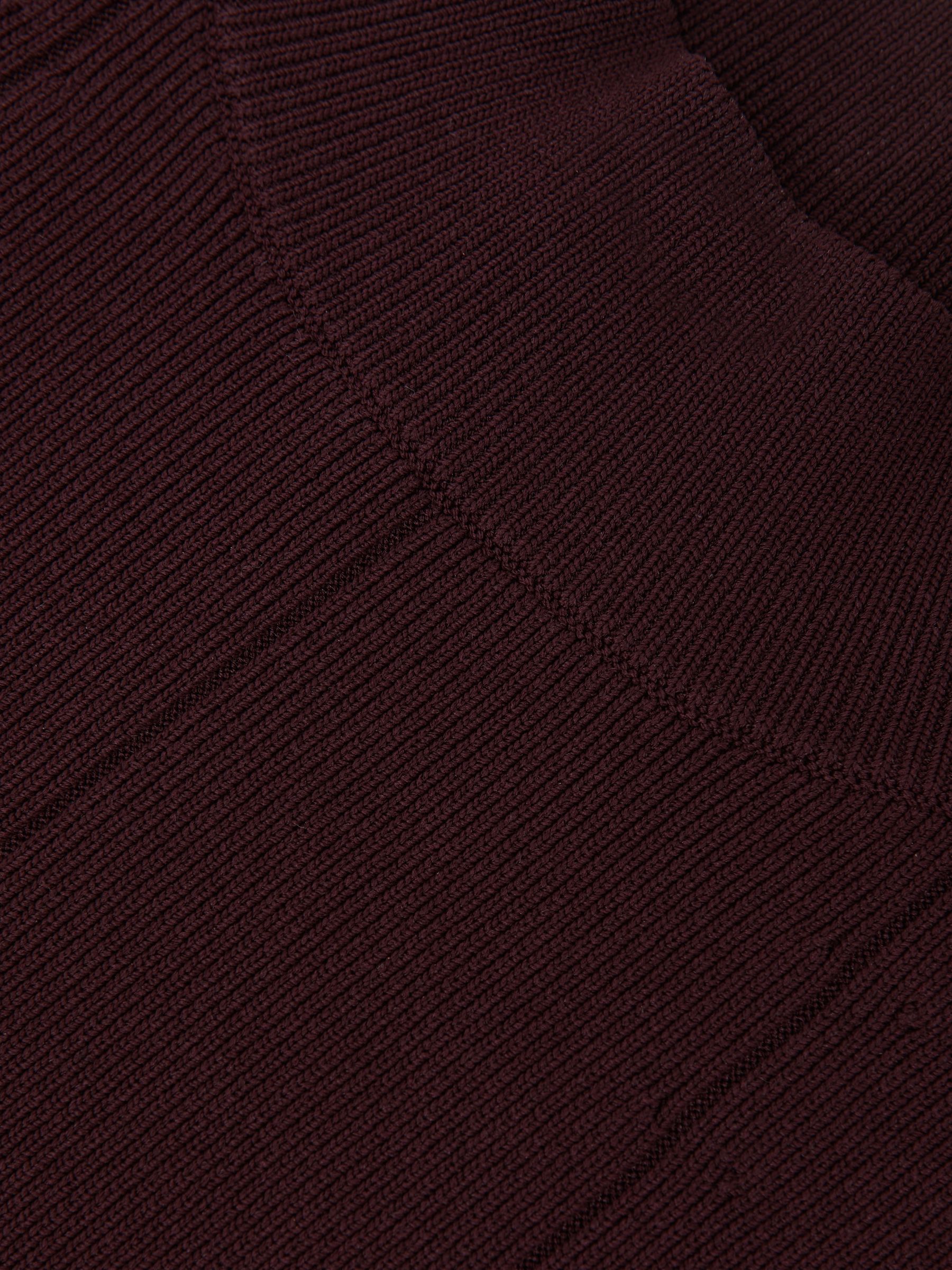 High Neck Sleeveless Top in Burgundy