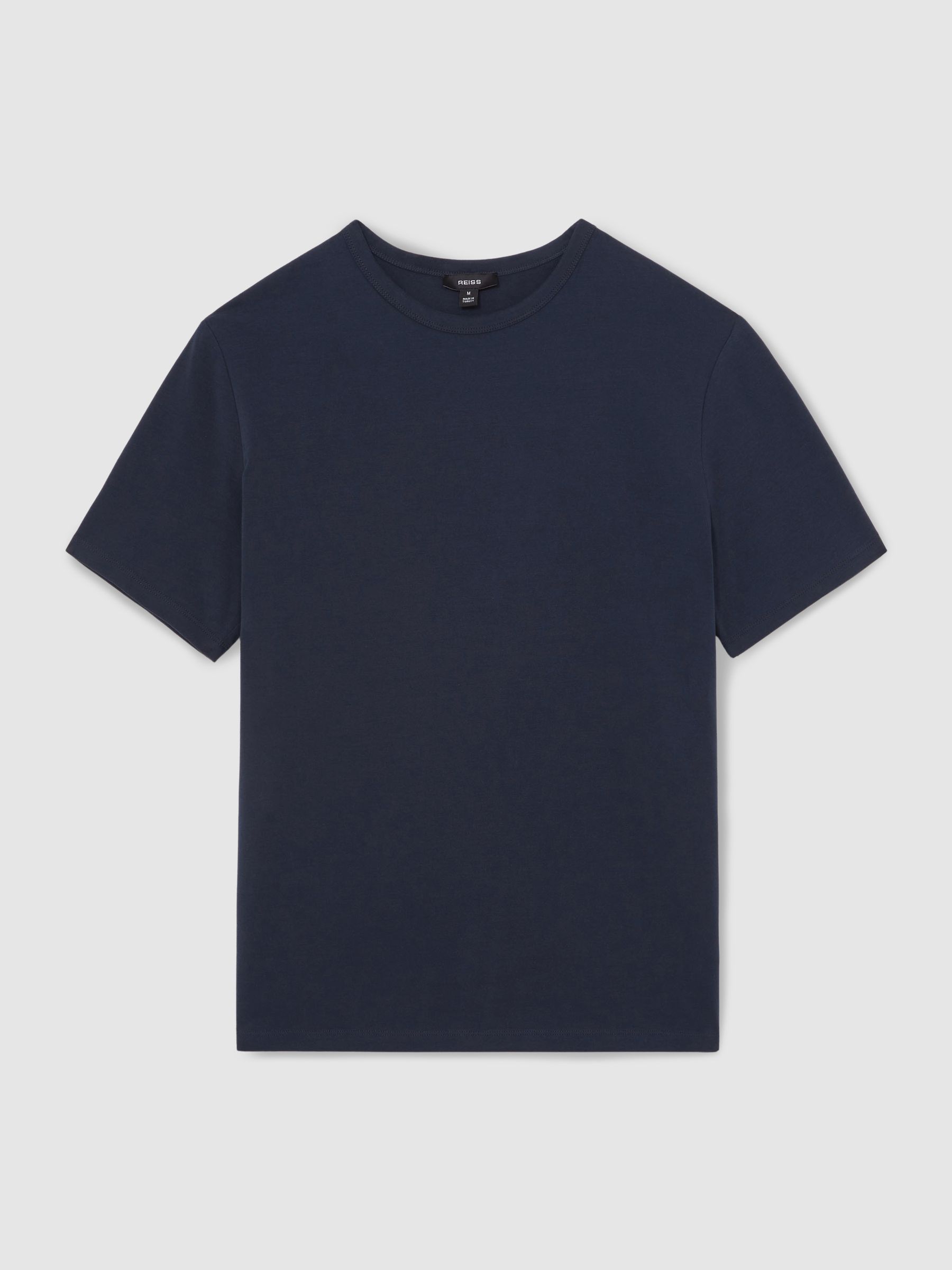 Stretch-Cotton Crew-Neck T-Shirt in Navy