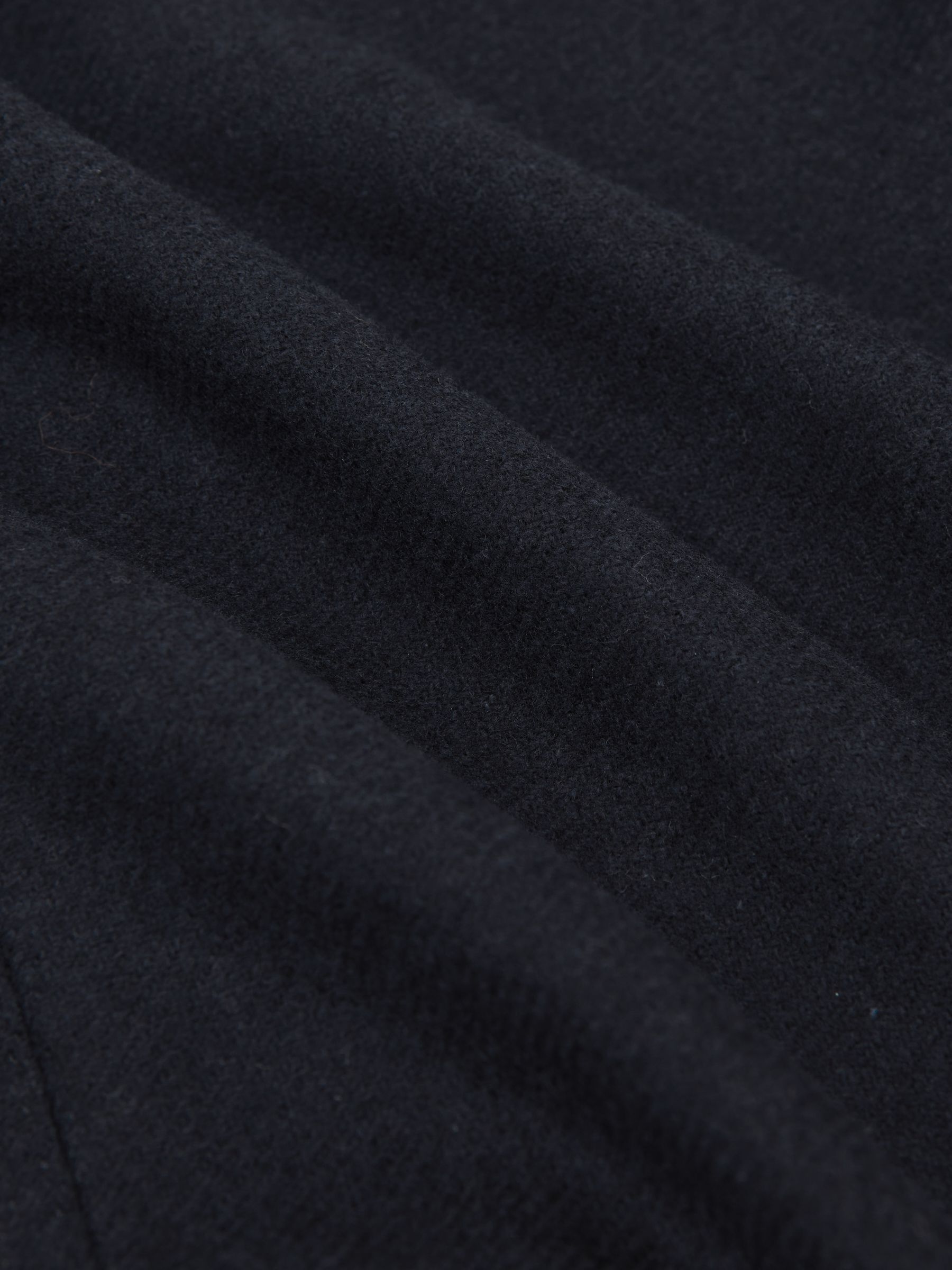 Flannel Slim-Fit Single-Breasted Blazer with Wool in Navy