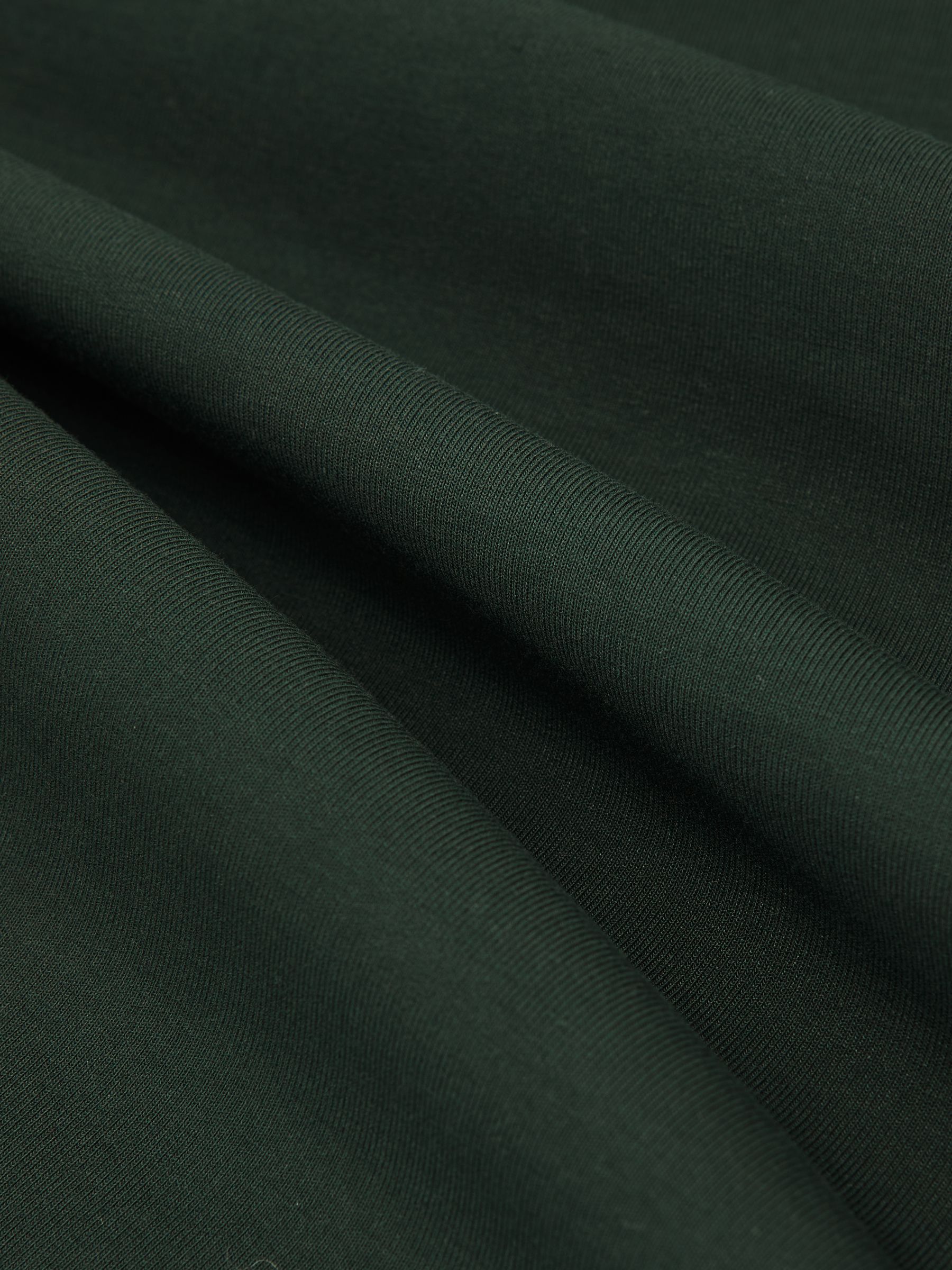 Premium Interlock Crew-Neck T-Shirt in Dark Sage Green
