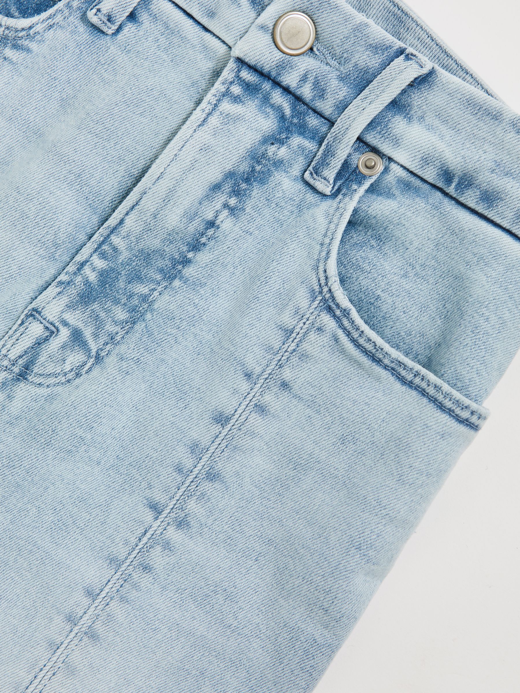 Good American Straight-Leg Seam Jeans in Blue
