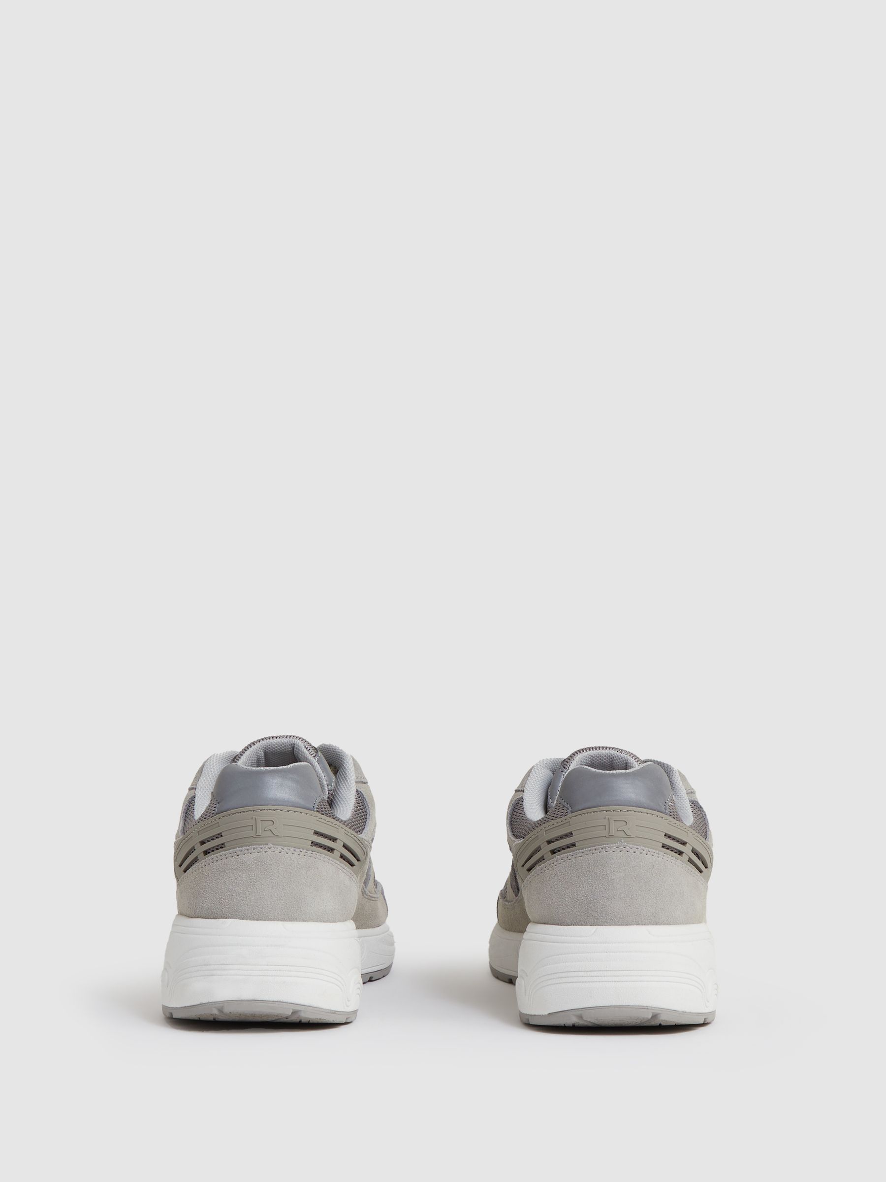 Panelled Running Trainers in Grey