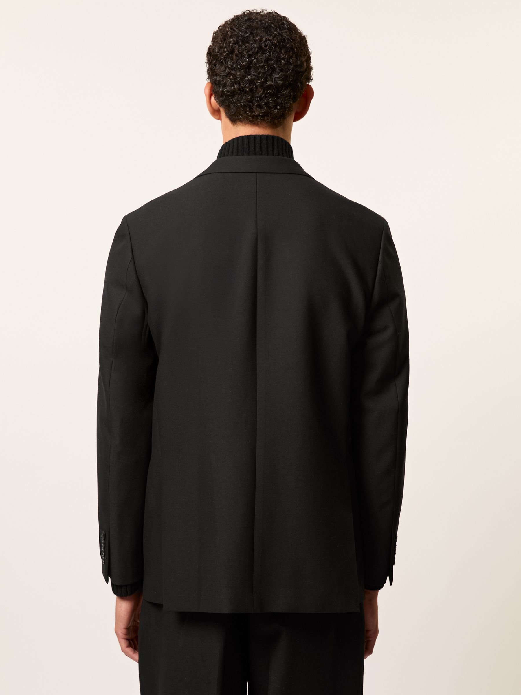 Monogram Relaxed Single-Breasted Blazer in Black